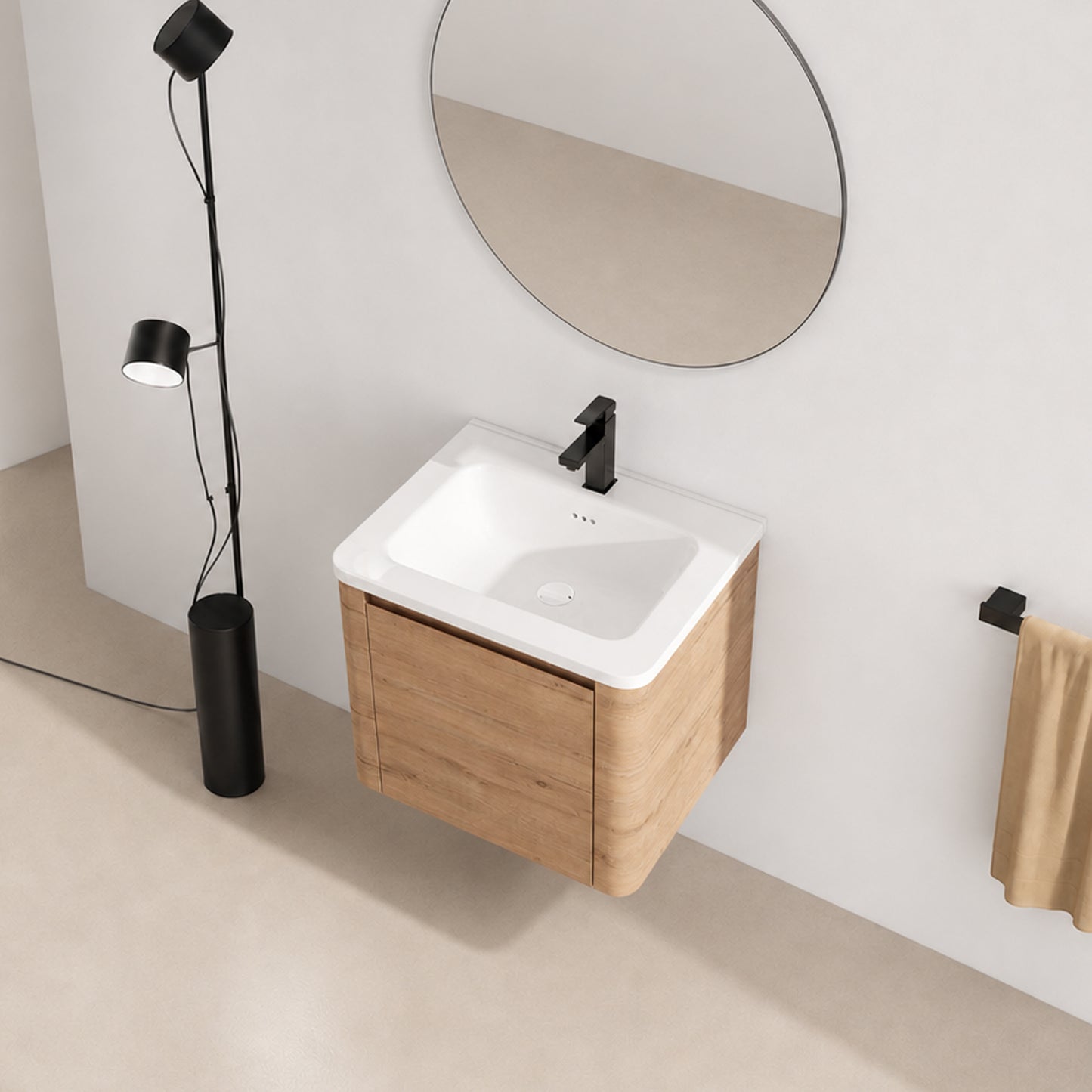 Curvo 24"/36"/60" Floating Vanity (RTA)