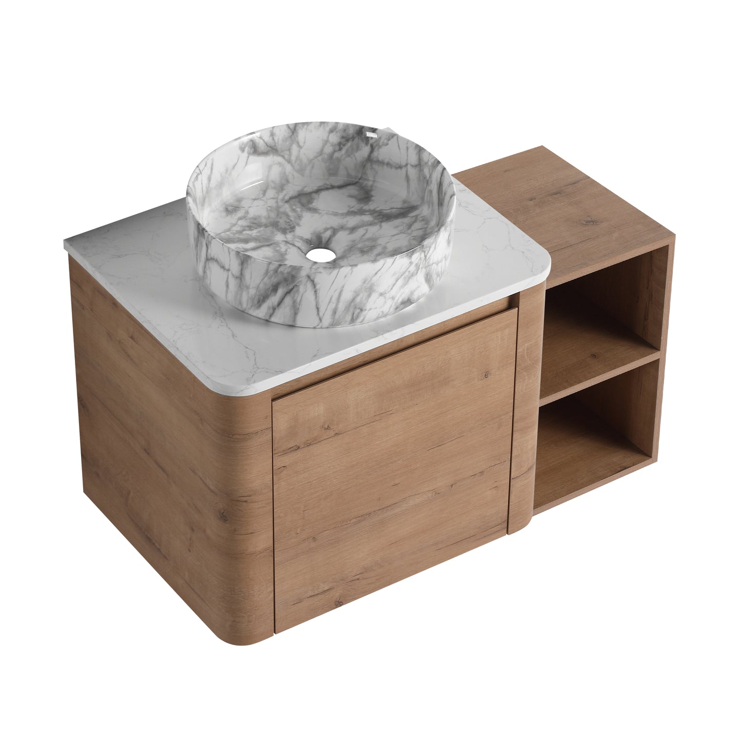 Curvo 24"/36"/48"/60" Floating Vanity (RTA)
