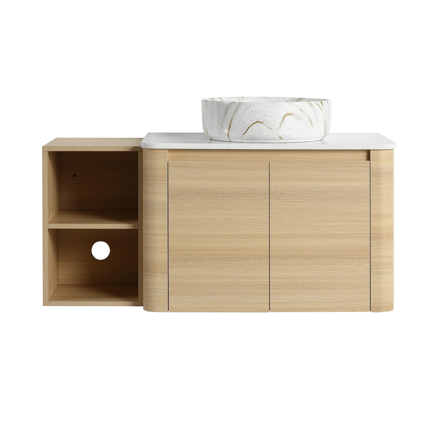 Curvo 30"/42"/54"/72" Floating Vanity (RTA)