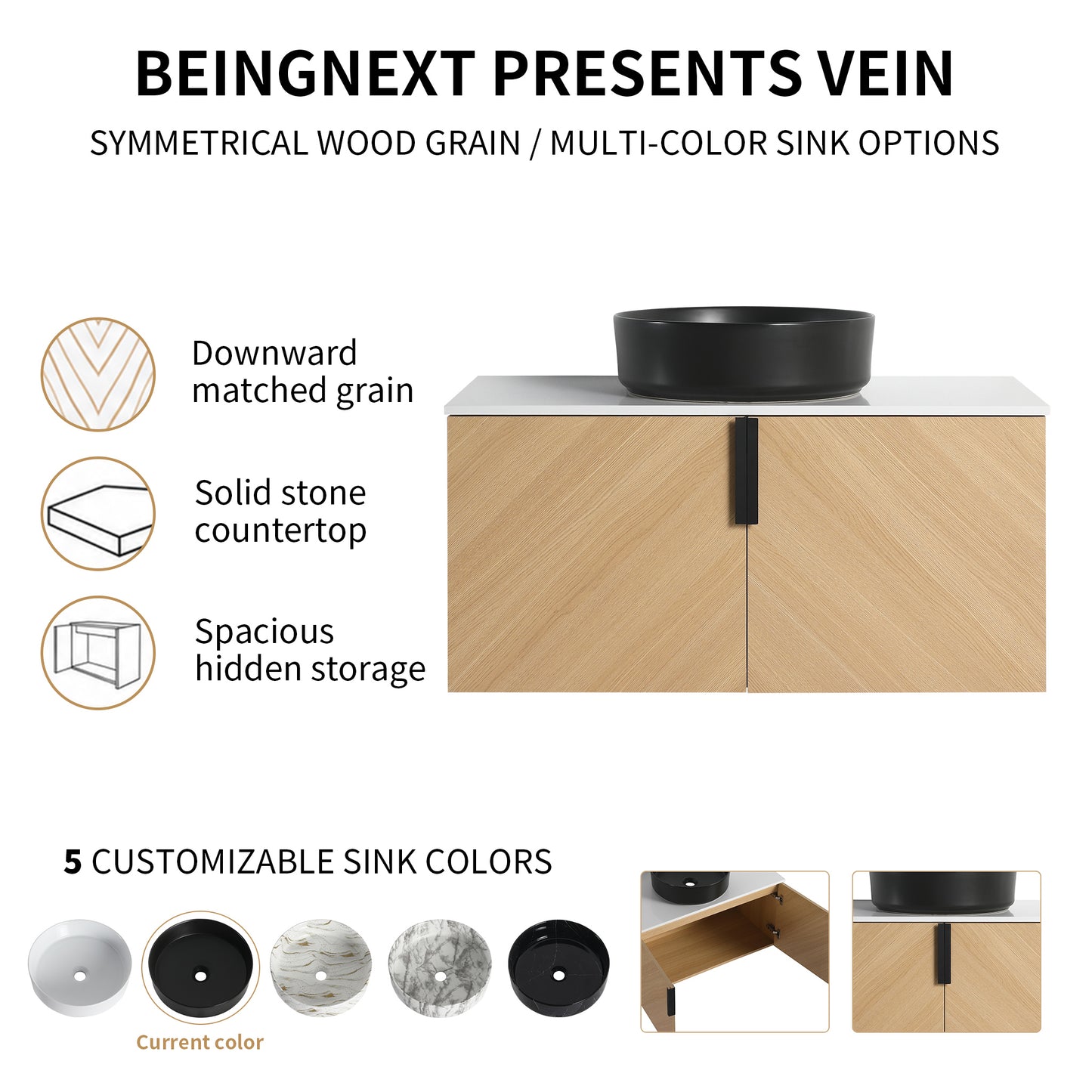 Vein 36" Floating Vanity (RTA)