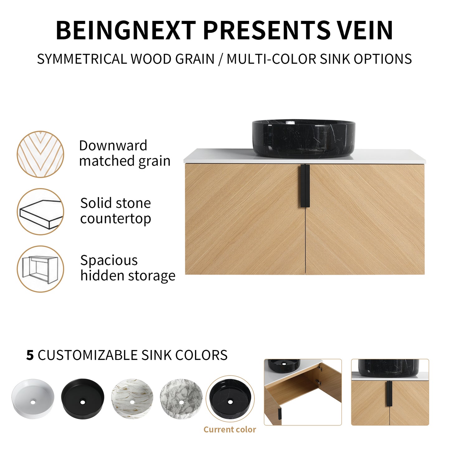 Vein 36" Floating Vanity (RTA)