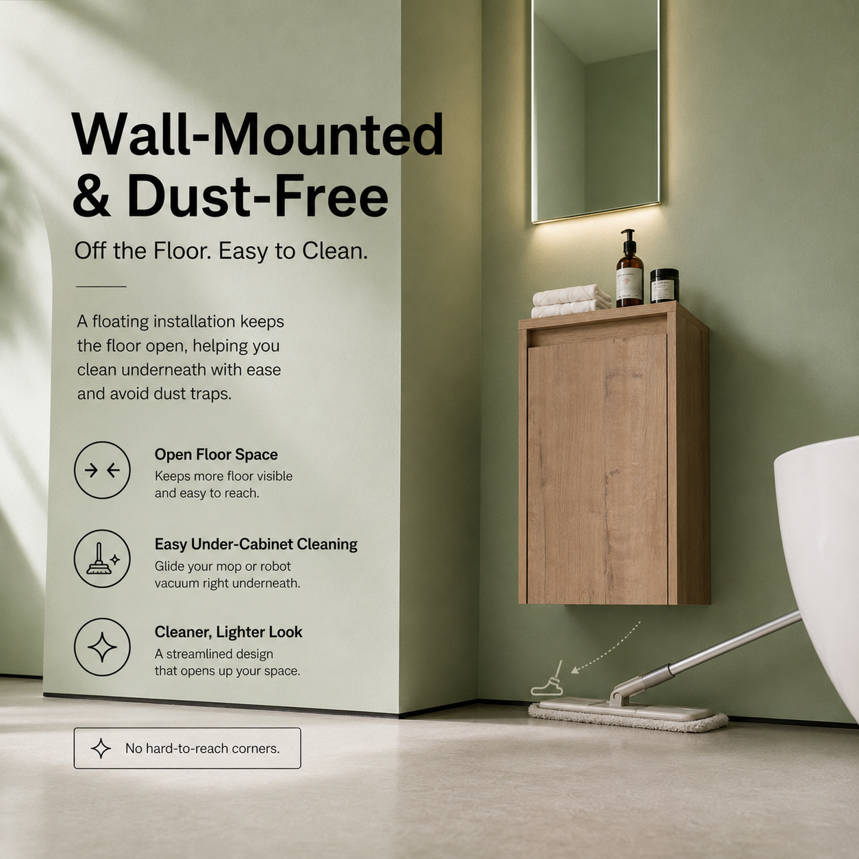 Cube Bathroom Cabinet— Mix & Match Wall-Mounted Vanities, Side Cabinets & Top Cabinets (RTA)