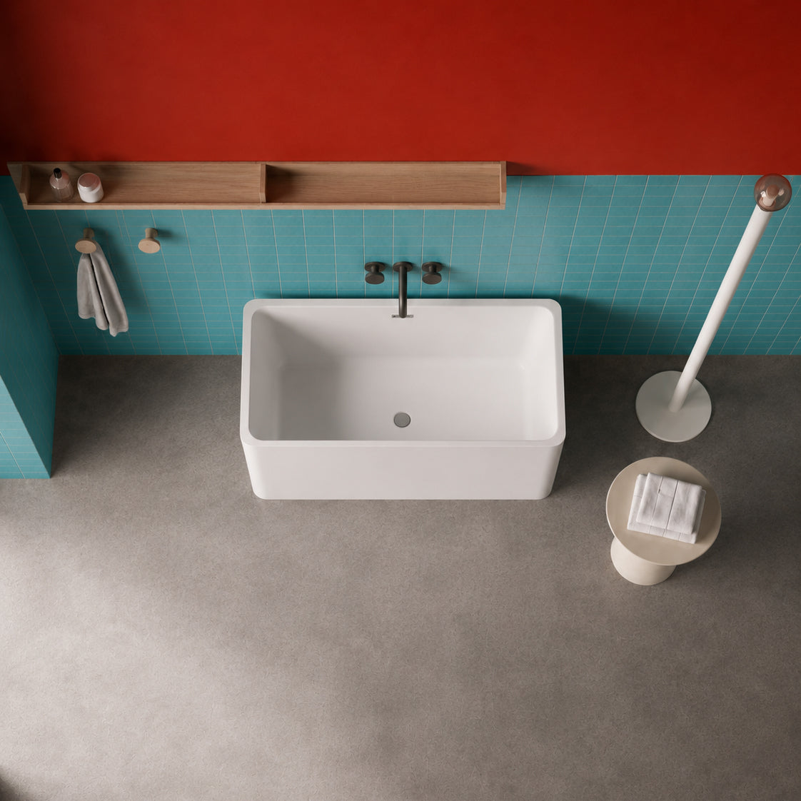 43" Acrylic Freestanding Bathtub