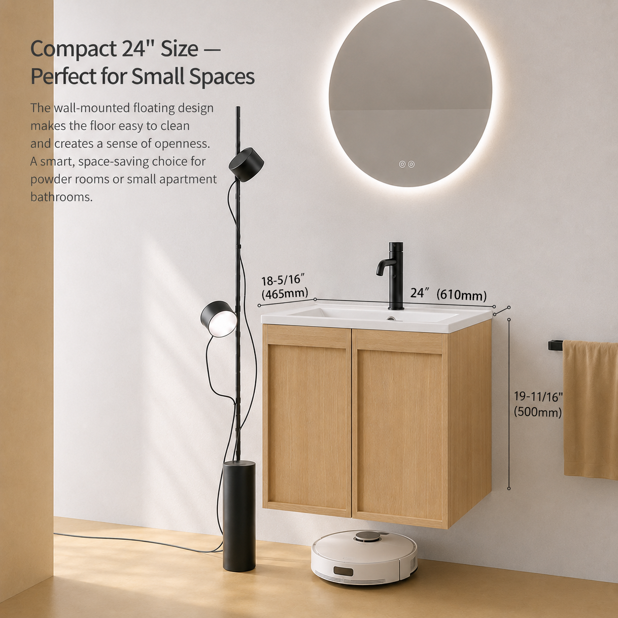 Cove 24"/30"/36" Floating Vanity (RTA)