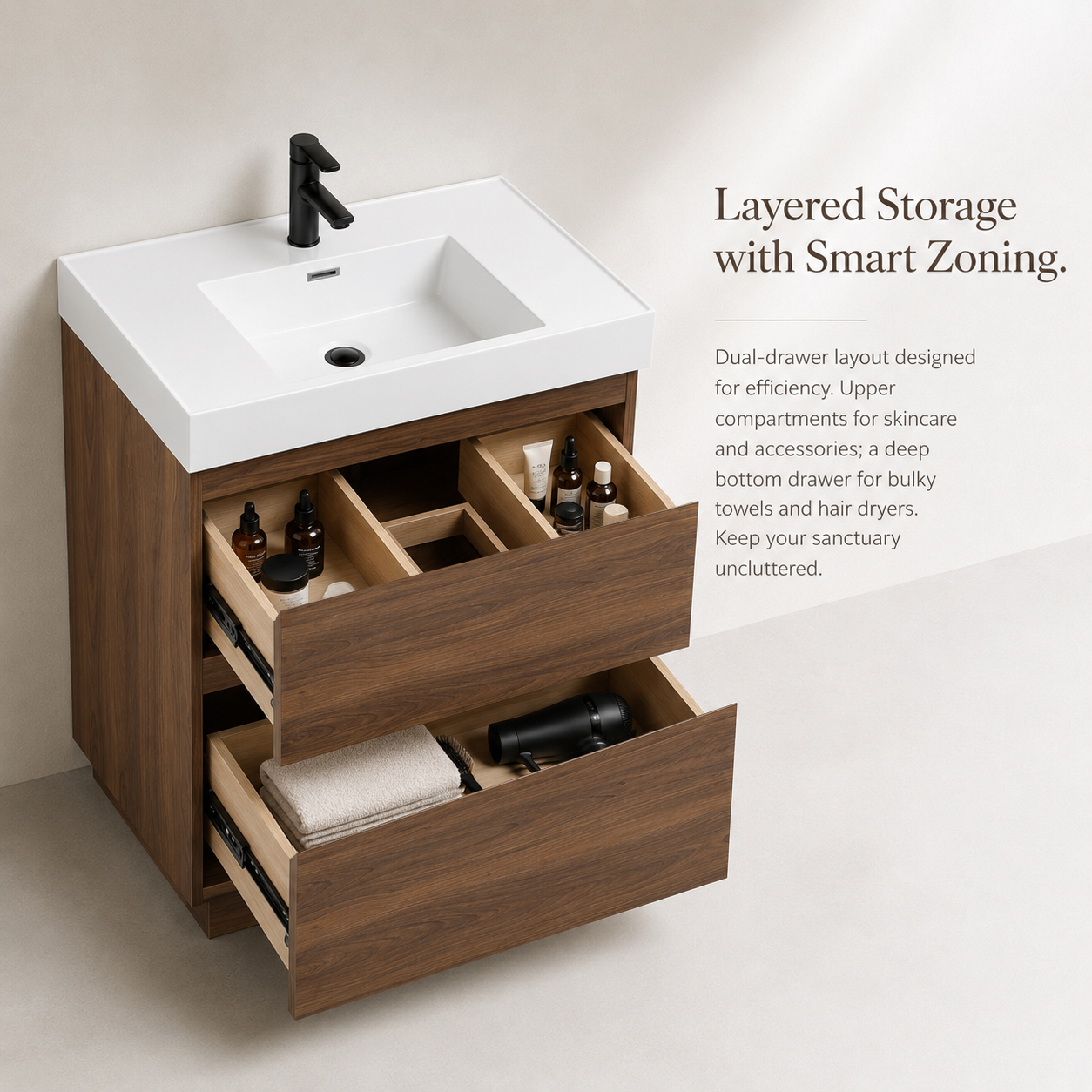 SLAB 24"/30" Freestanding Vanity (RTA)