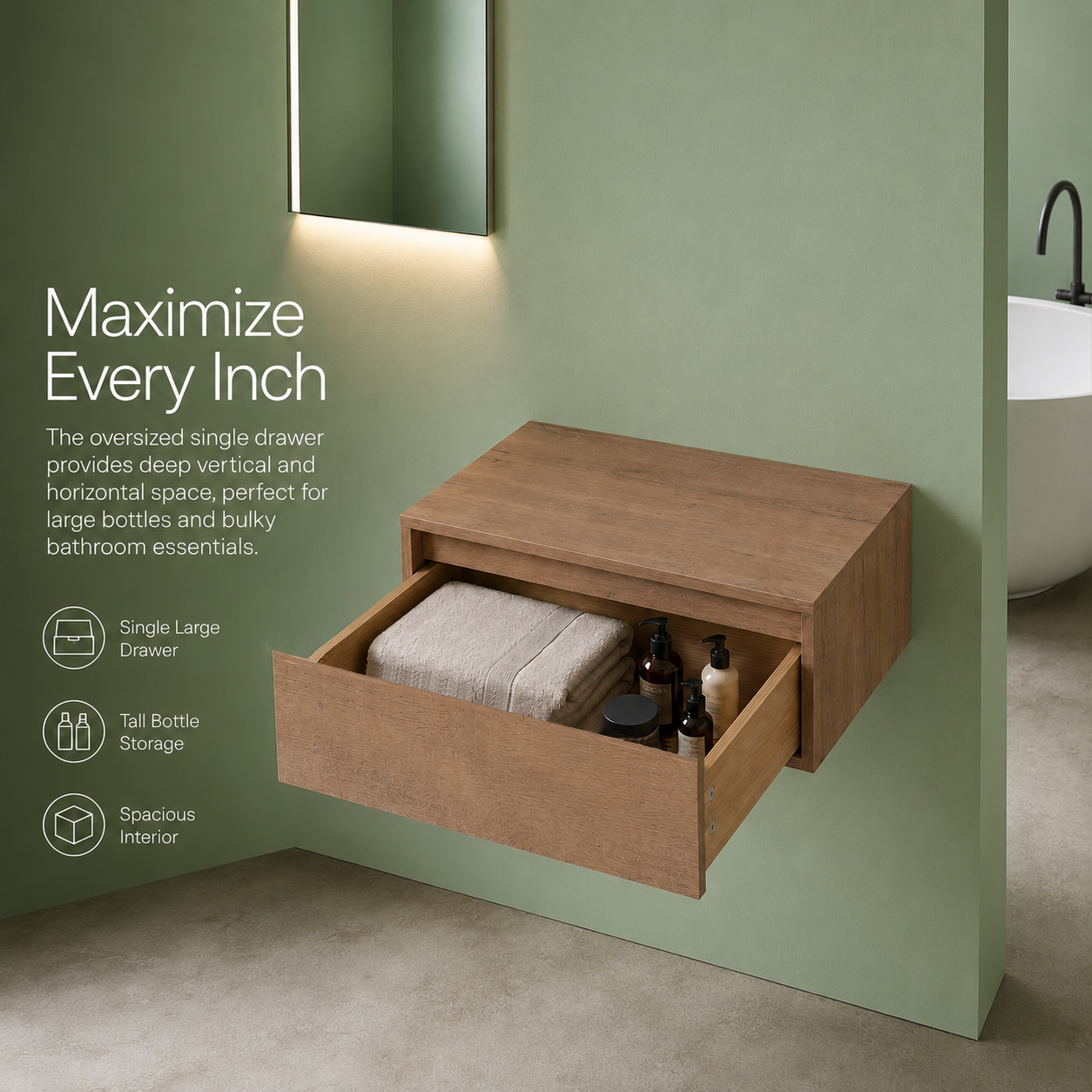 Cube Bathroom Cabinet— Mix & Match Wall-Mounted Vanities, Side Cabinets & Top Cabinets (RTA)