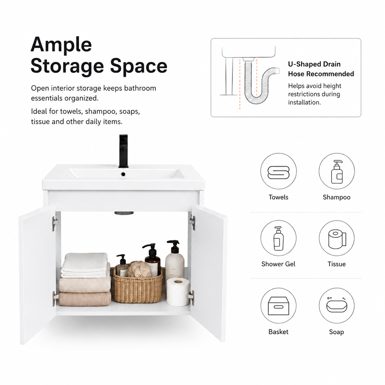 Cube 24" / 36" / 48" Floating Vanity (RTA)