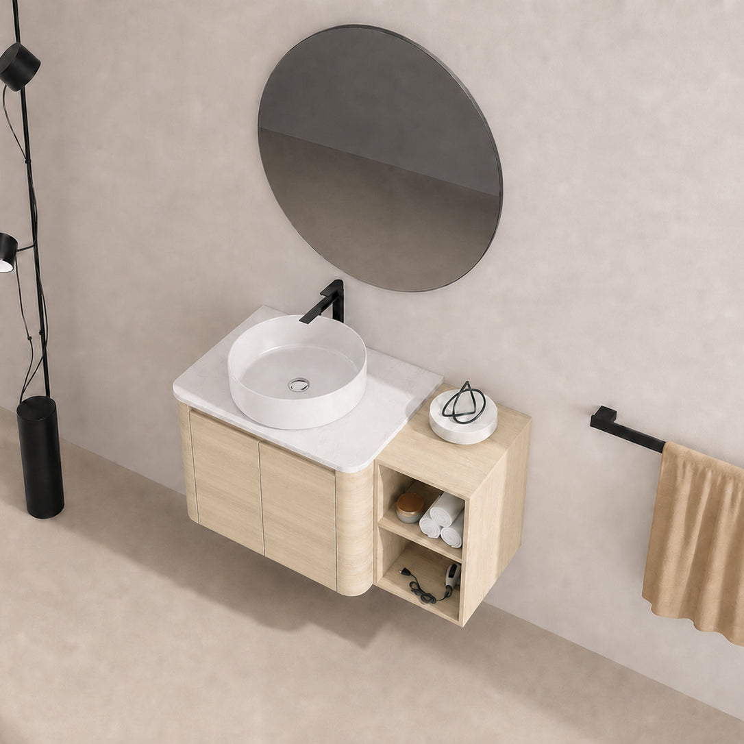 Curvo 30"/42"/54"/72" Floating Vanity (RTA)