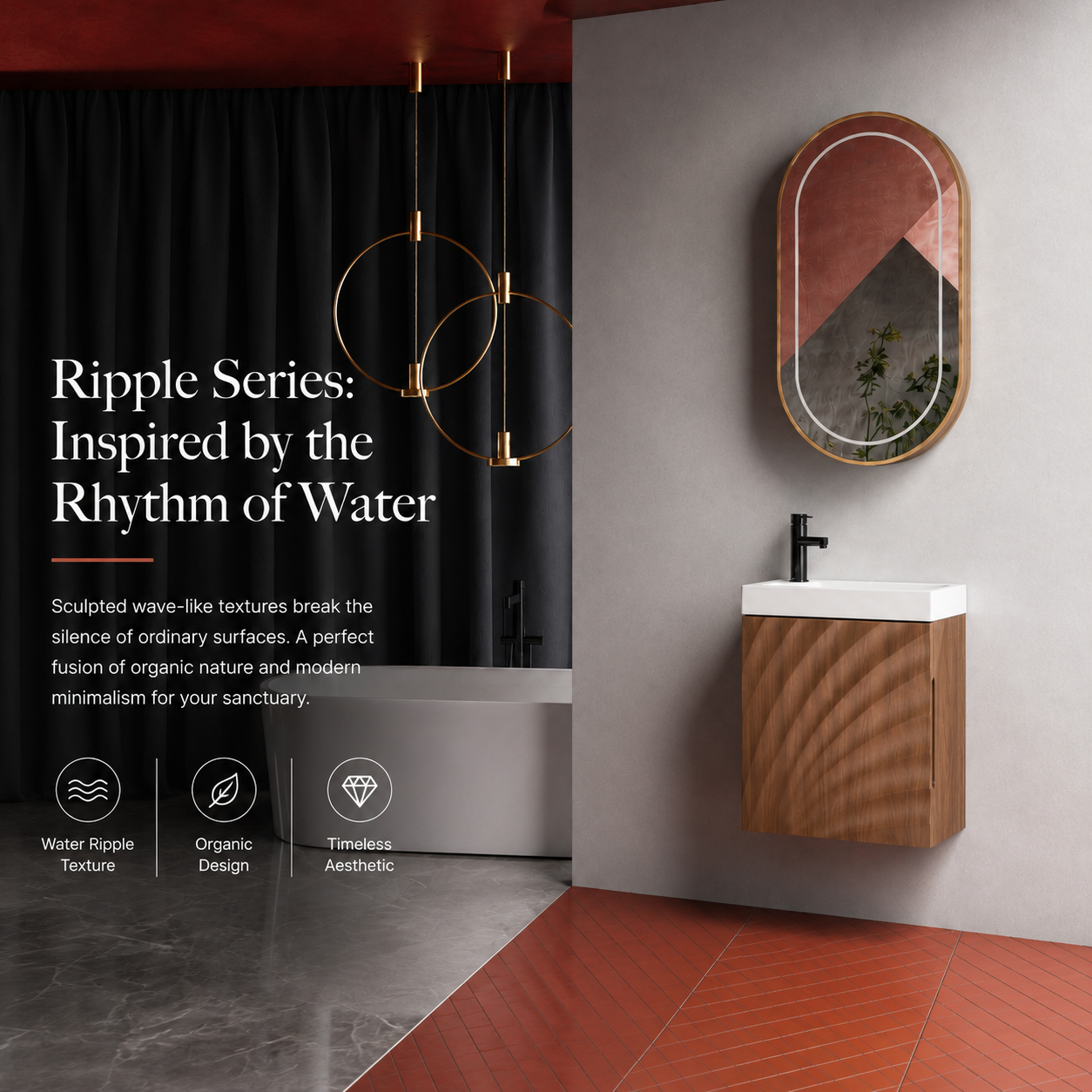 Ripple 18.5" Floating Vanity (RTA)