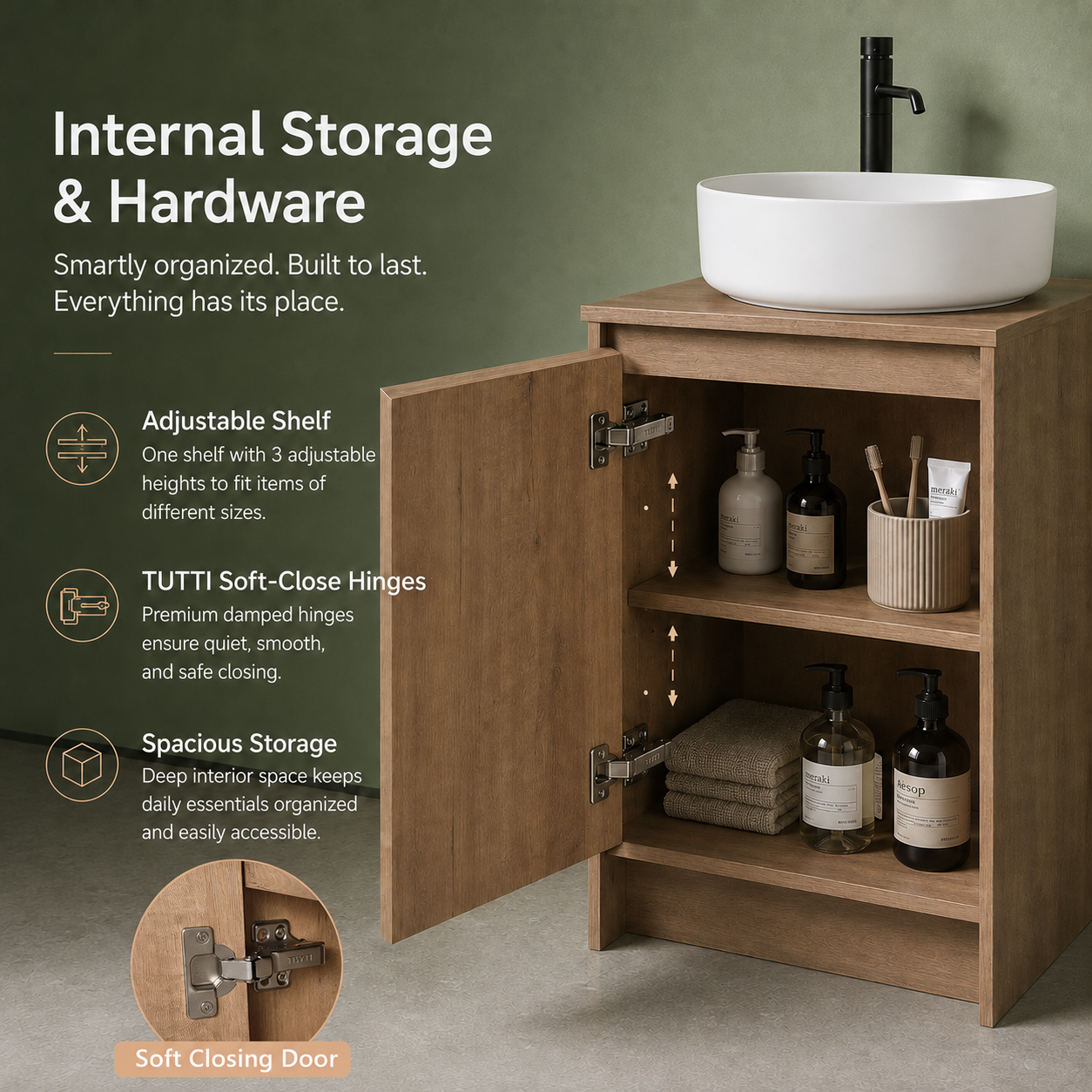 Cube Bathroom Cabinet— Mix & Match Freestanding Vanities, Side Cabinets & Top Cabinets (RTA)