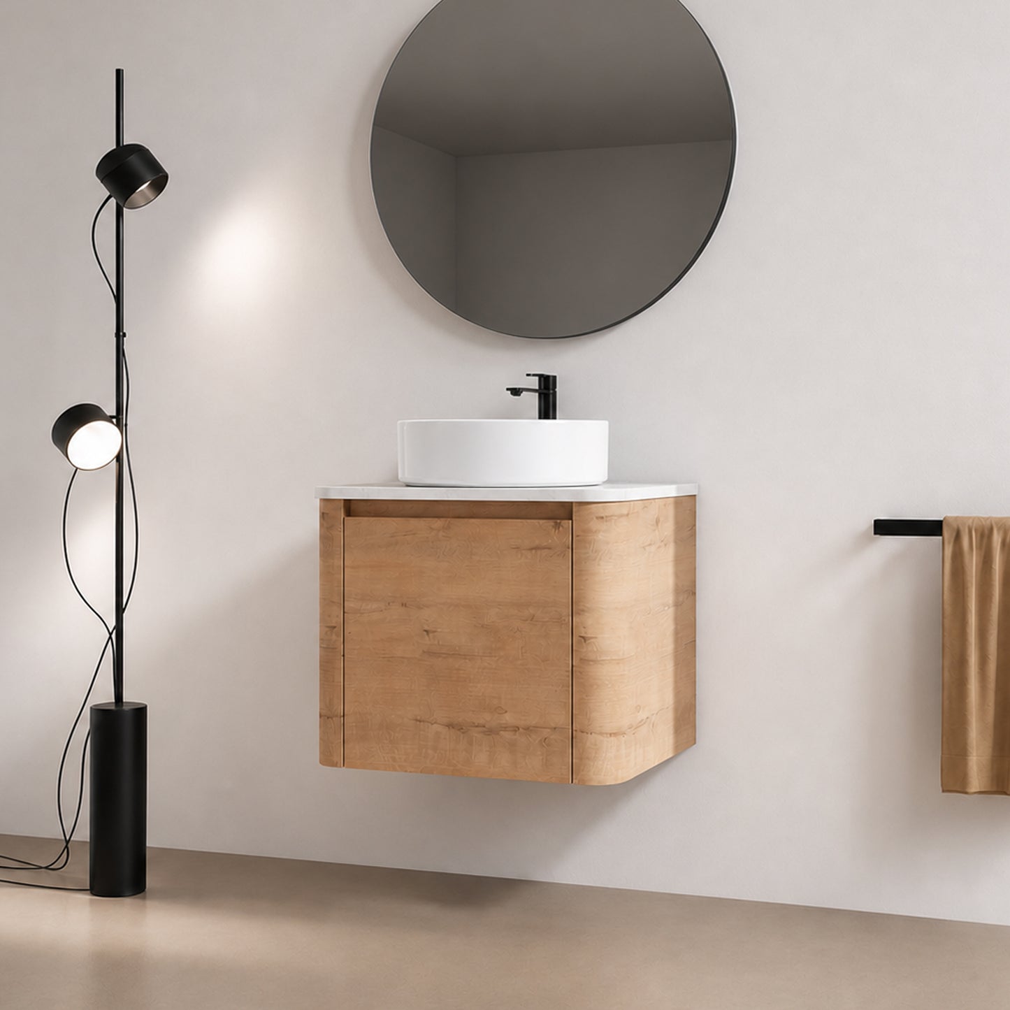Curvo 24"/36"/48"/60" Floating Vanity (RTA)