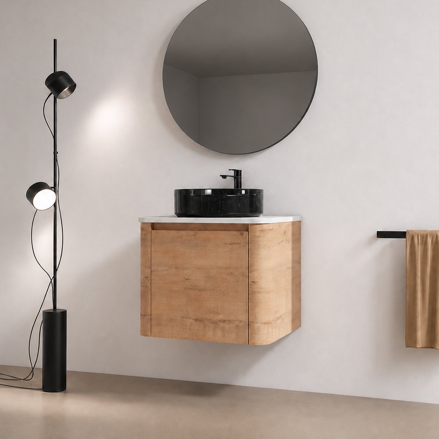 Curvo 24"/36"/48"/60" Floating Vanity (RTA)