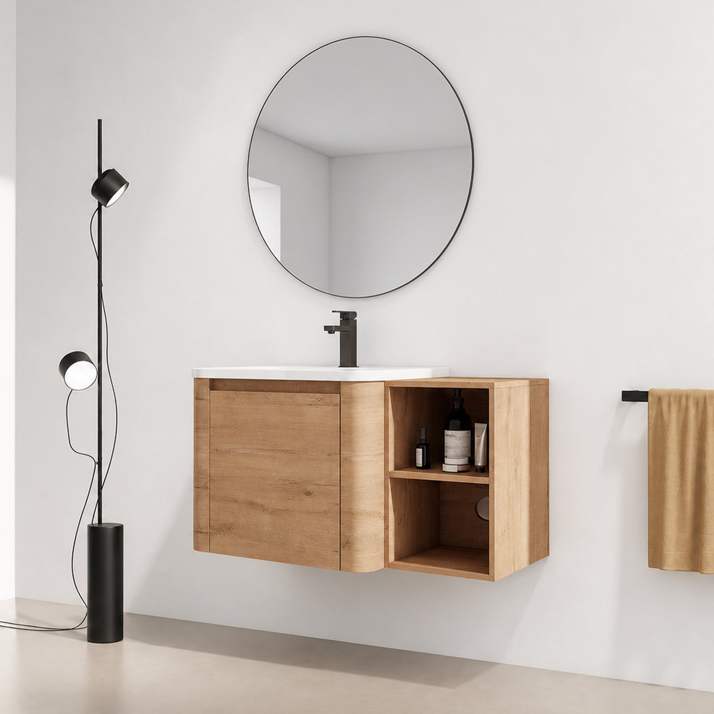 Curvo 24"/36"/60" Floating Vanity (RTA)