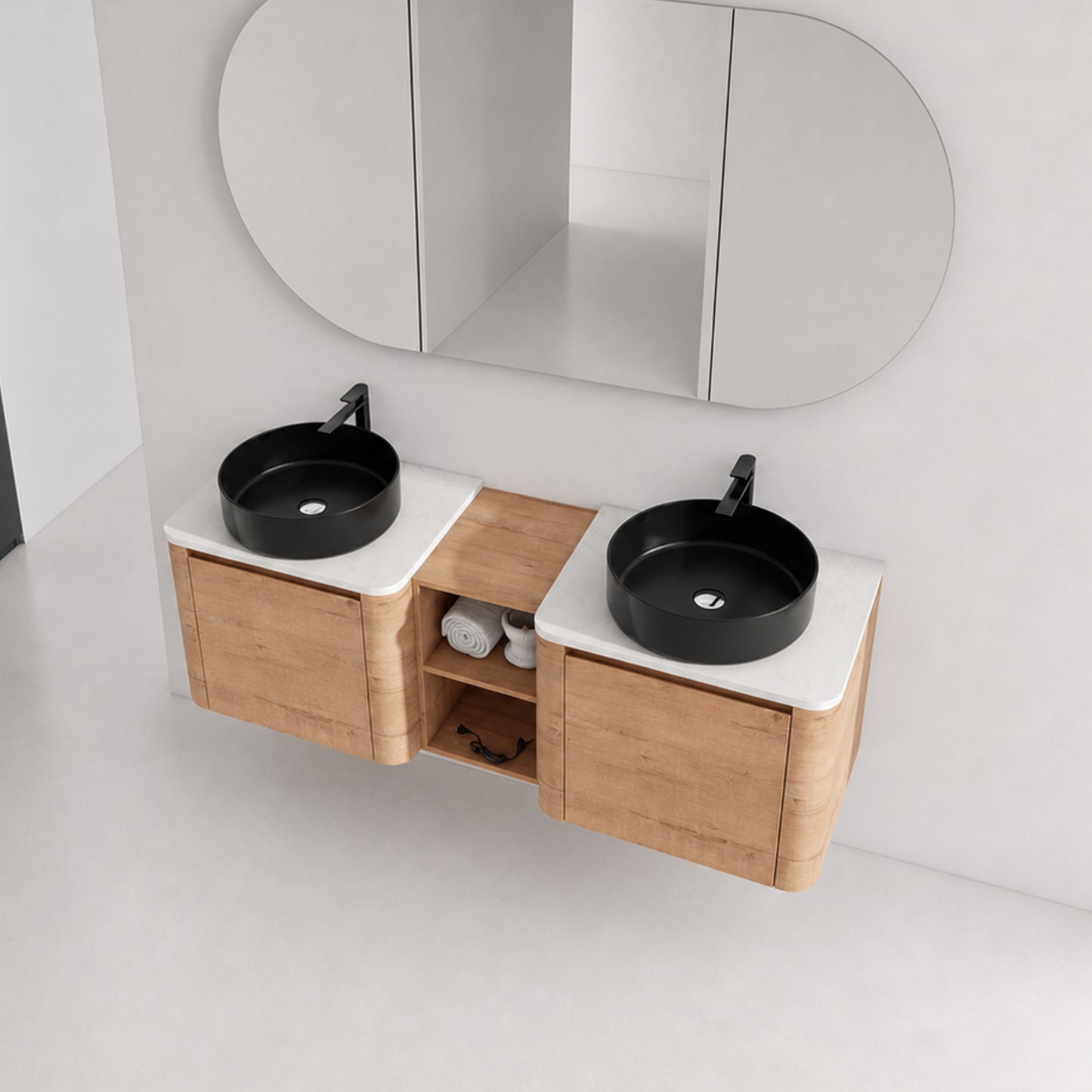 Curvo 24"/36"/48"/60" Floating Vanity (RTA)