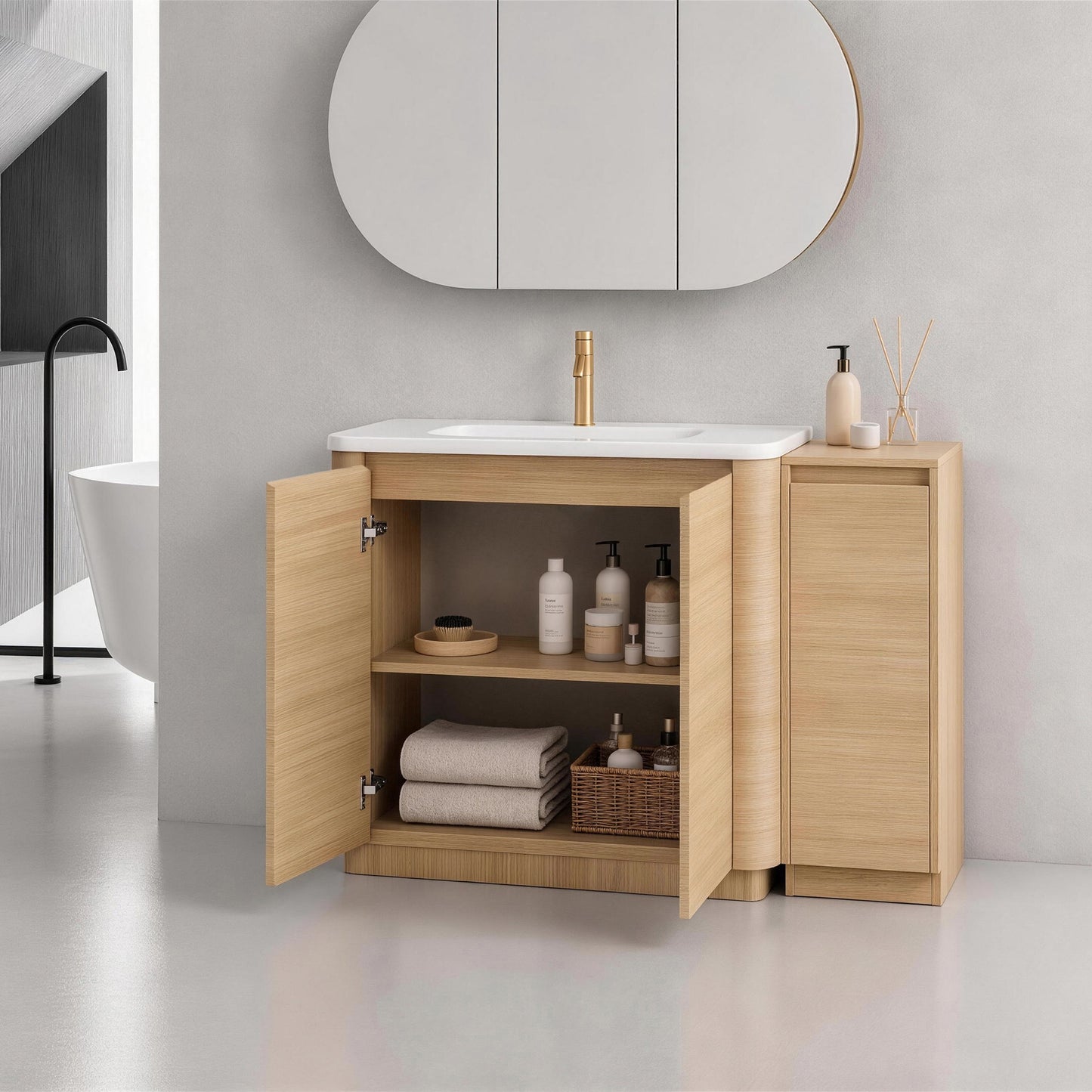 Pebble 48" Freestanding Vanity (RTA)