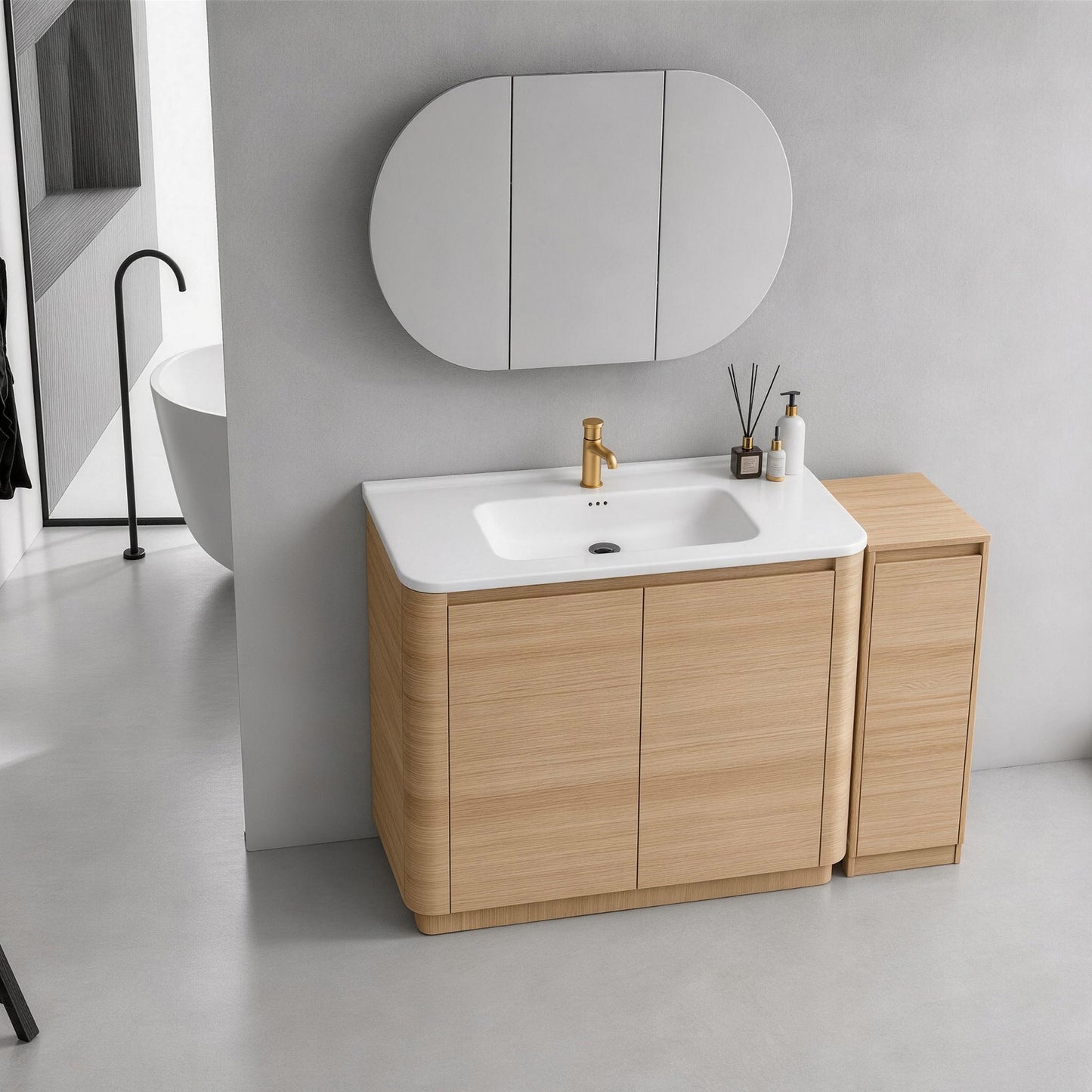 Pebble 52" Freestanding Vanity (RTA)