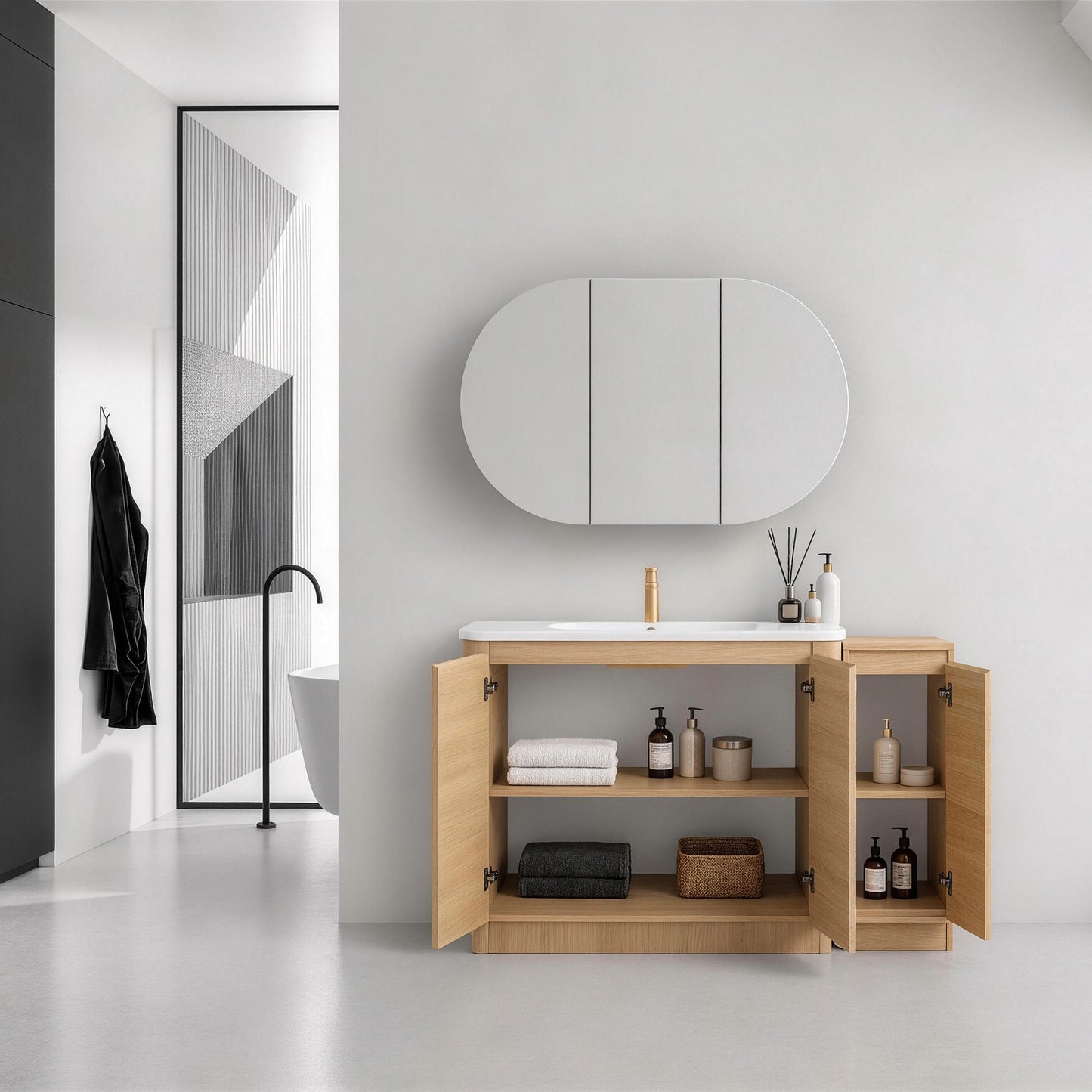 Pebble 52" Freestanding Vanity (RTA)
