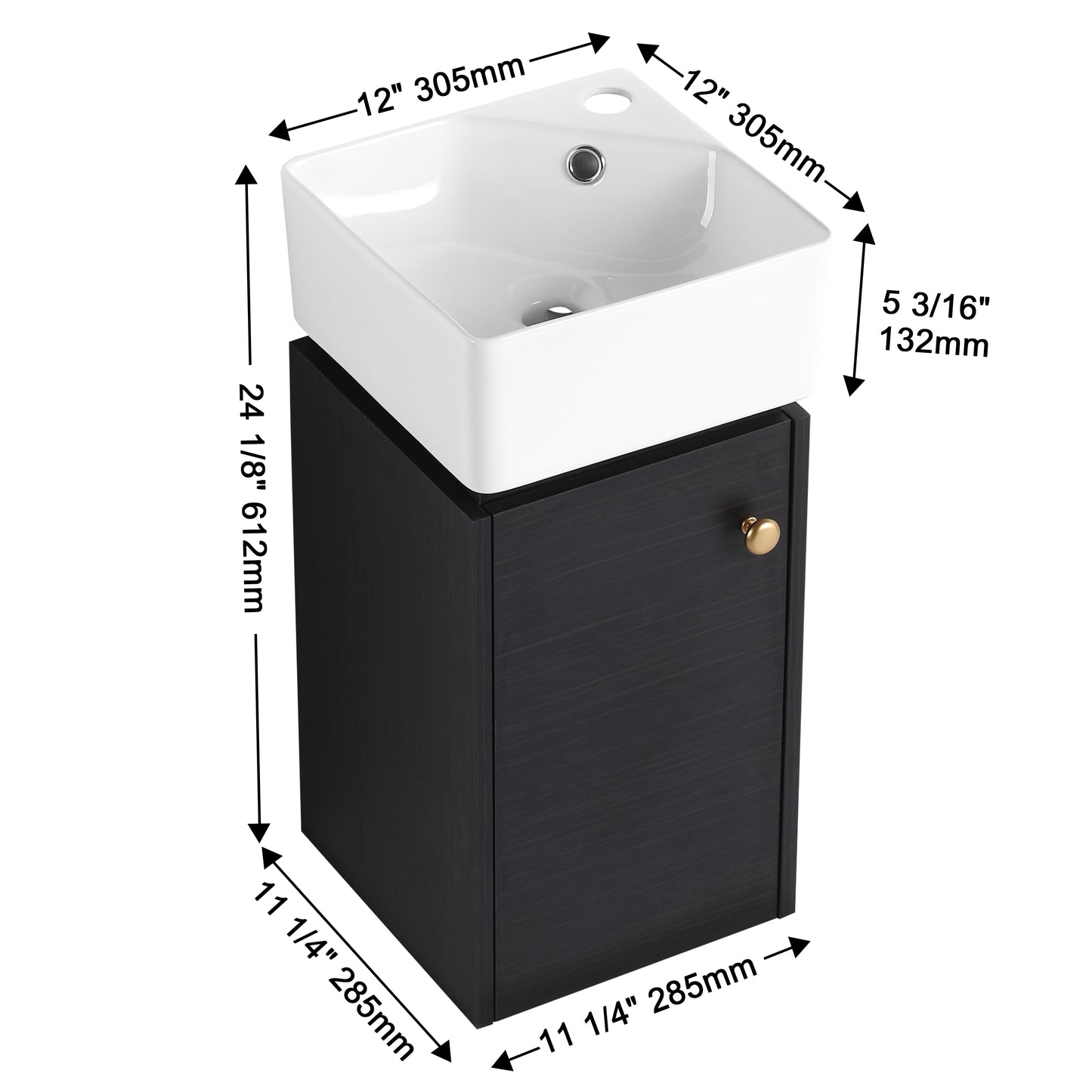 Microspace 12" Corner Vanity