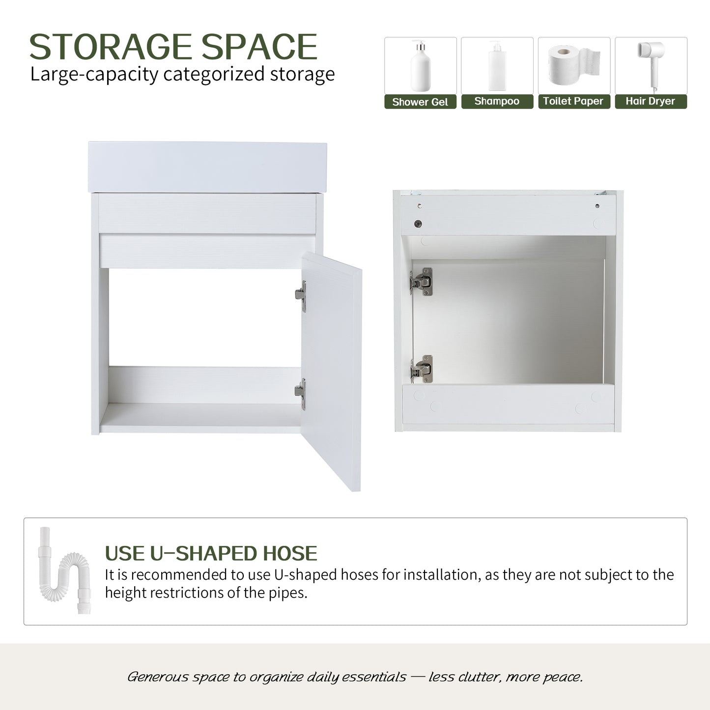 Aero 18" Floating Vanity (Assembled)