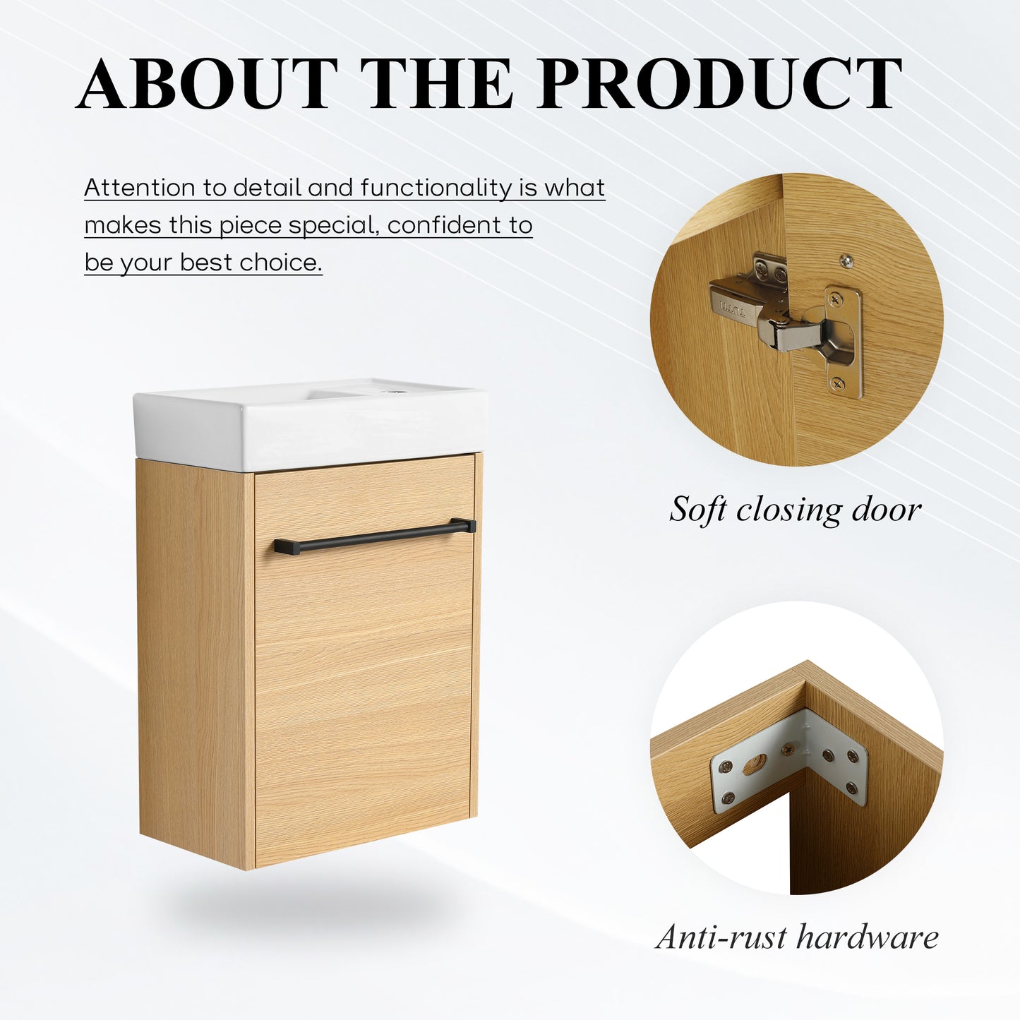 Link 16" Floating Vanity (Assembled)