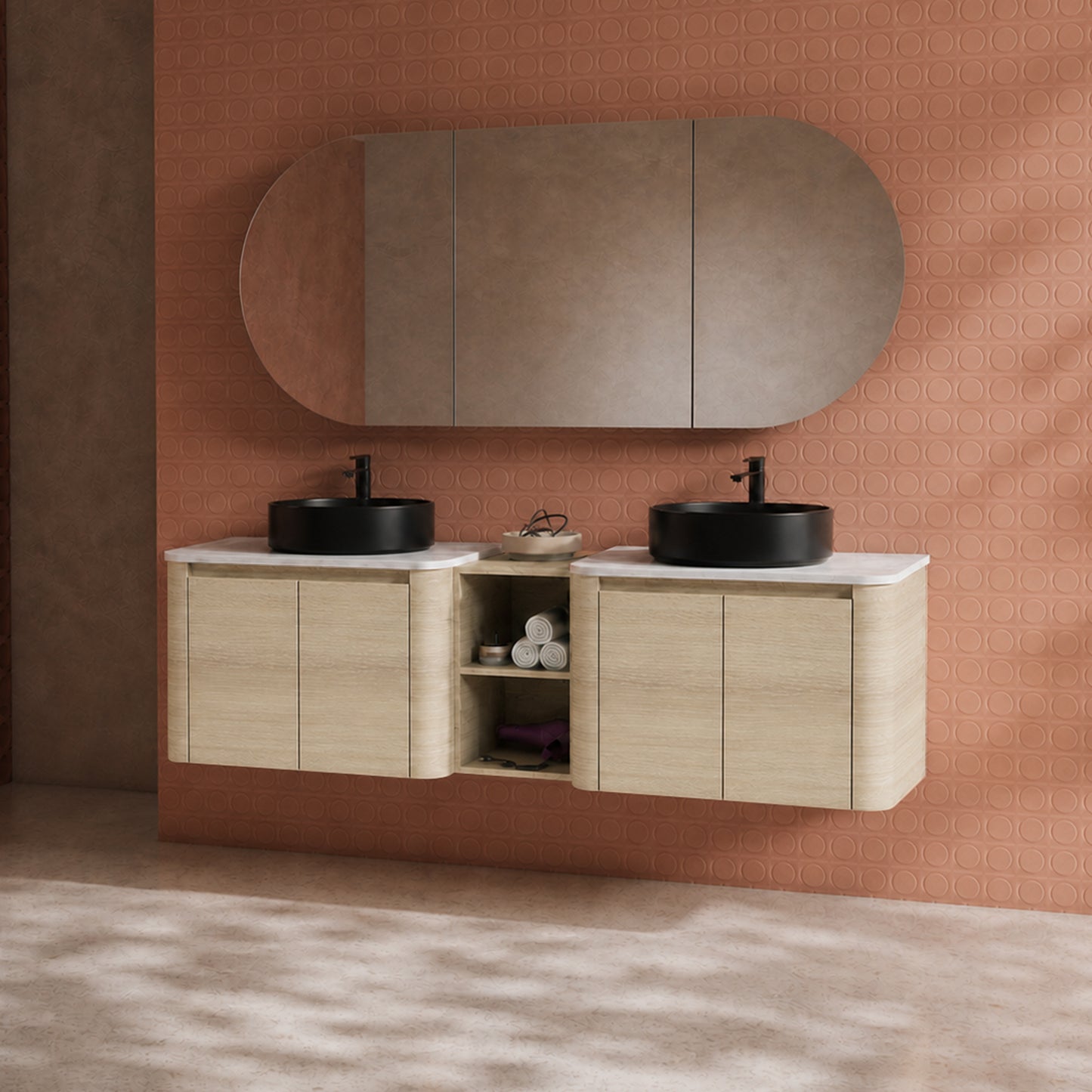 Curvo 30"/42"/54"/72" Floating Vanity (RTA)