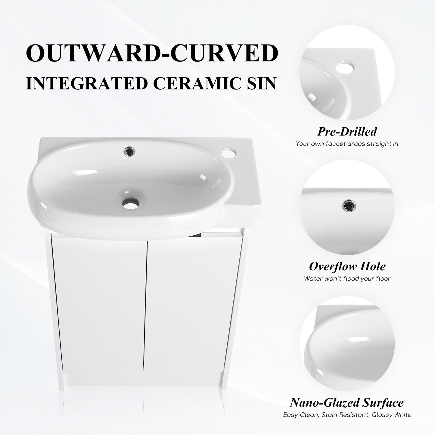 Bend 23" Freestanding Vanity (Assembled)