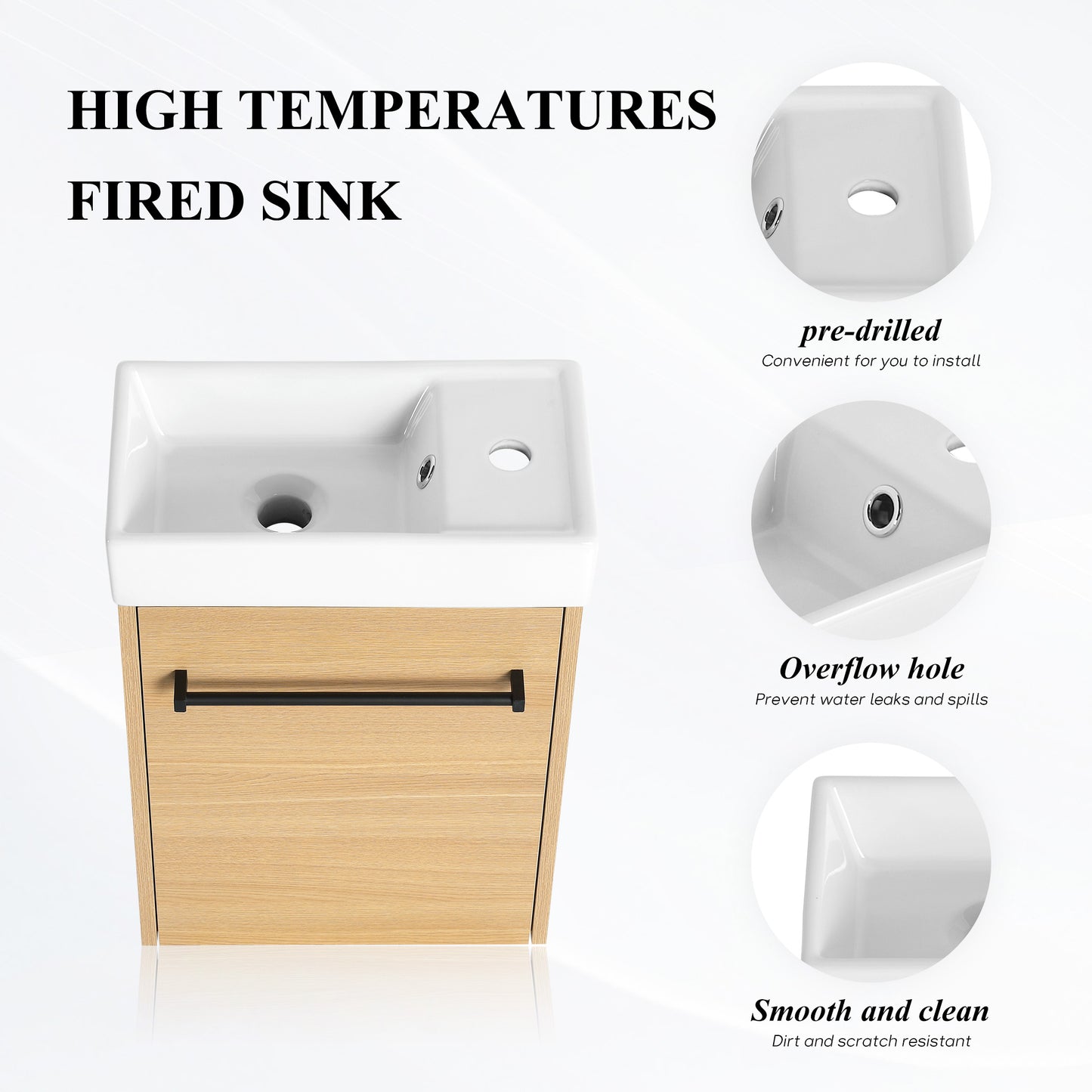 Link 16" Floating Vanity (Assembled)