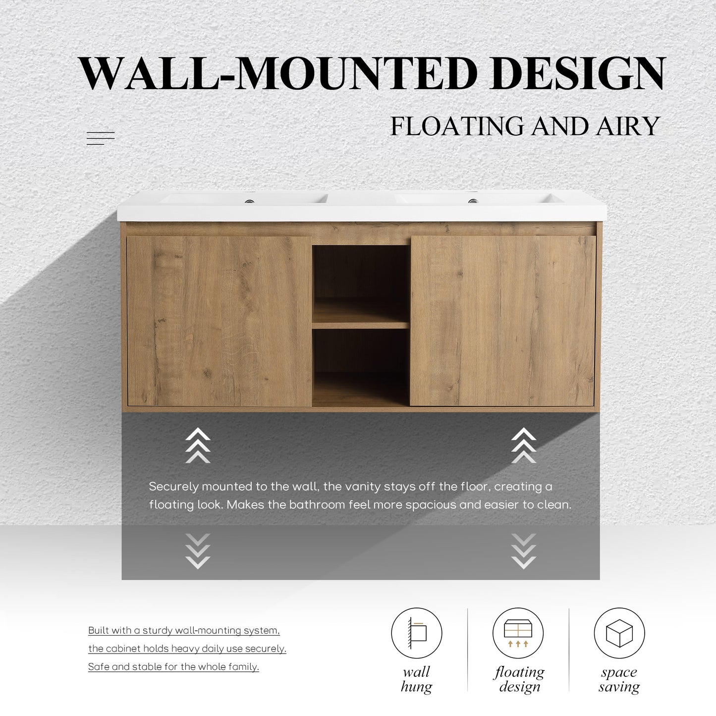 Dualspace 48" Floating Vanity (RTA)