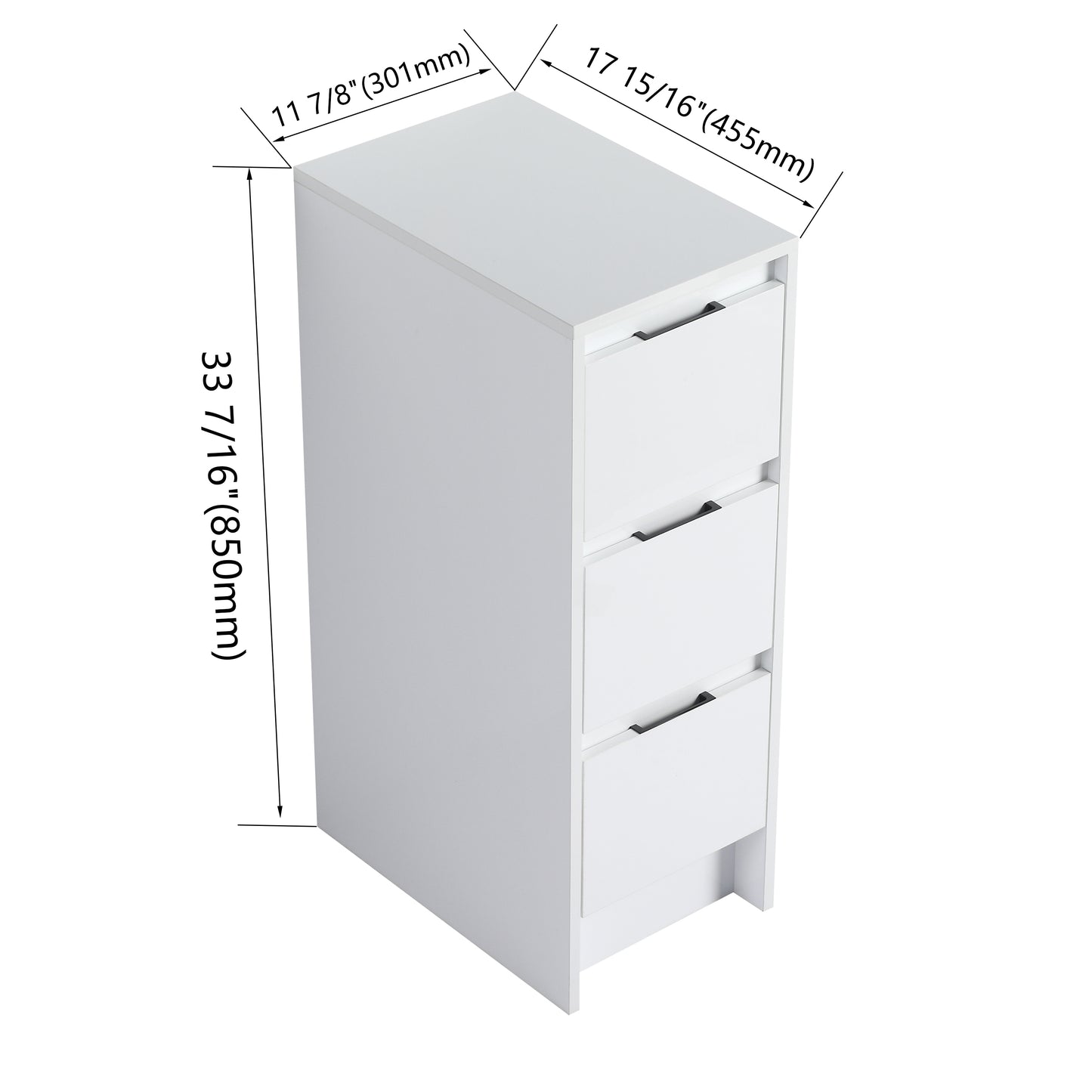 Cube 12" Freestanding Bathroom Storage Cabinet (RTA)