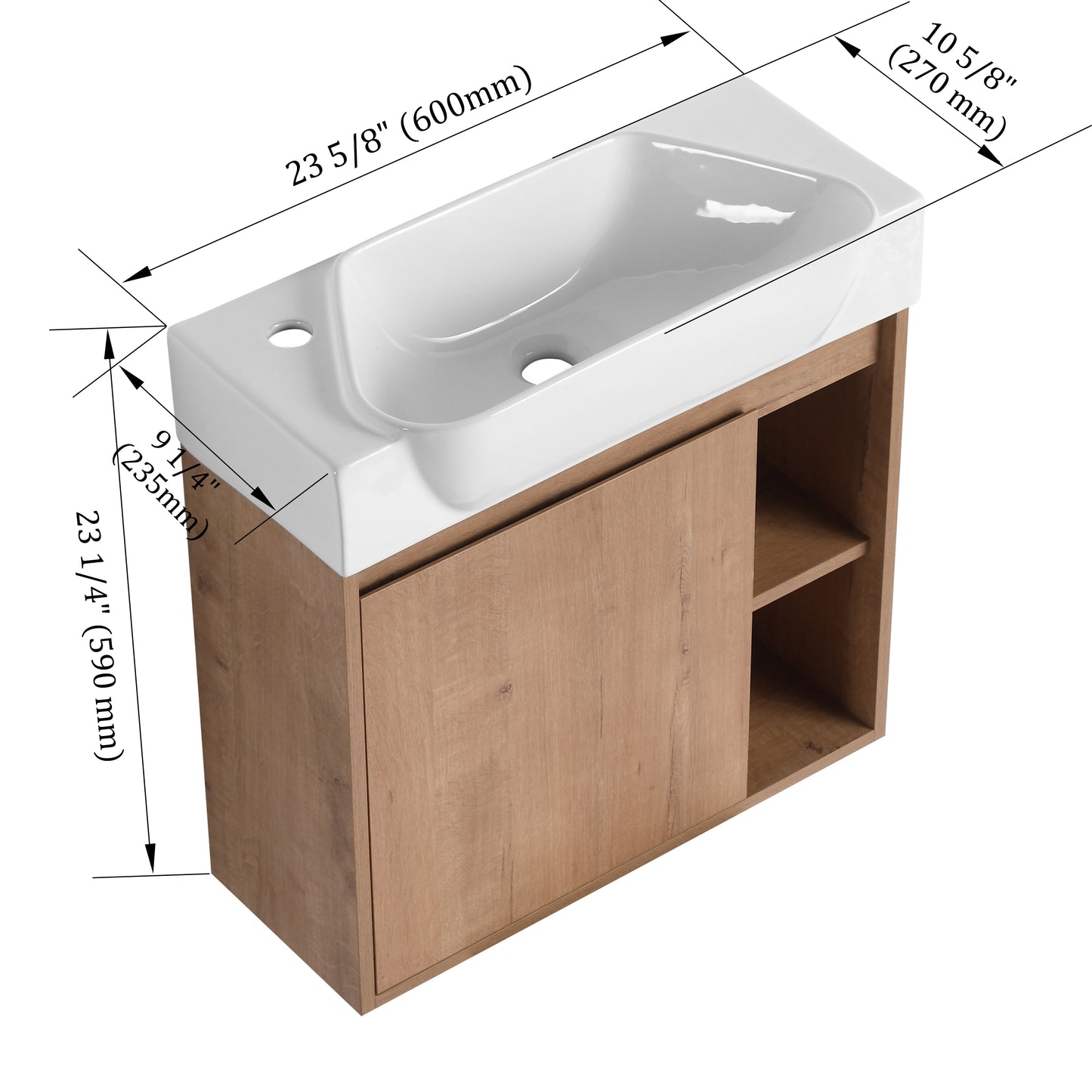 Slimbay 24"/26"/28" Floating Vanity (RTA)