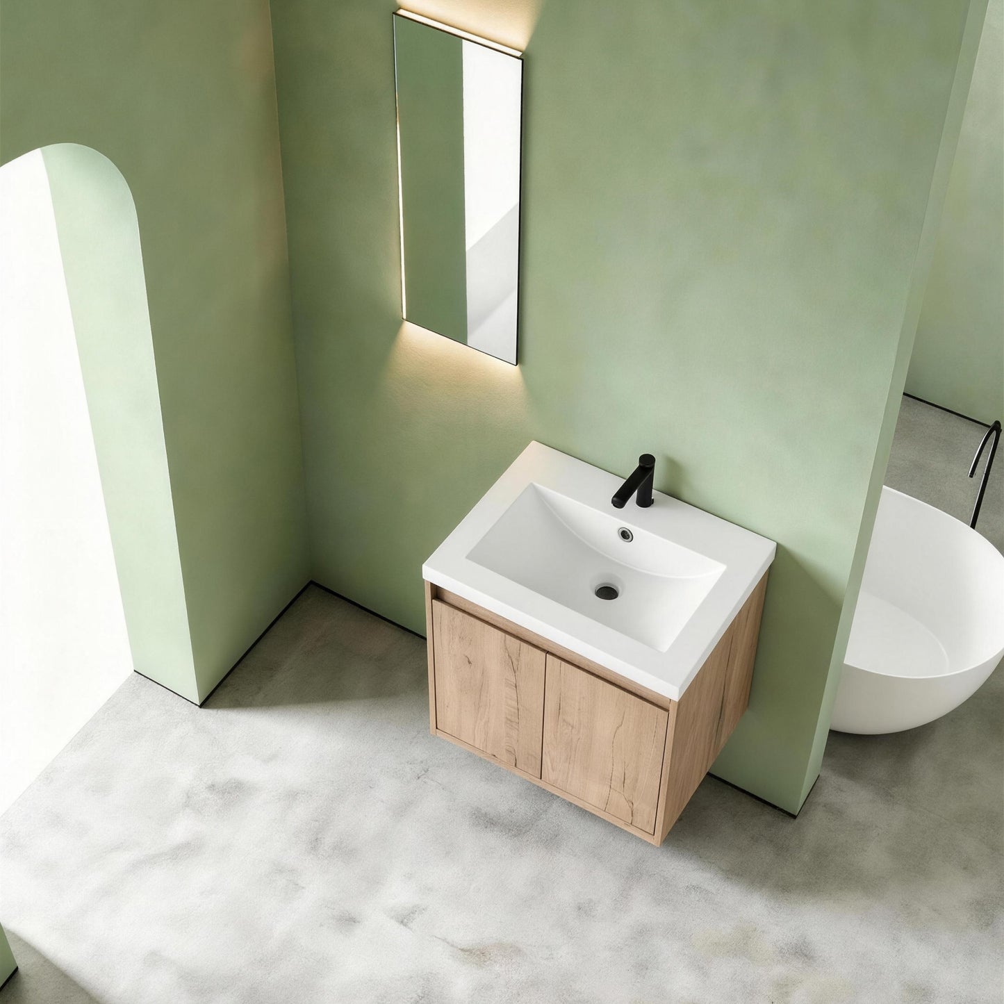 Cube Bathroom Cabinet— Mix & Match Wall-Mounted Vanities, Side Cabinets & Top Cabinets (RTA)