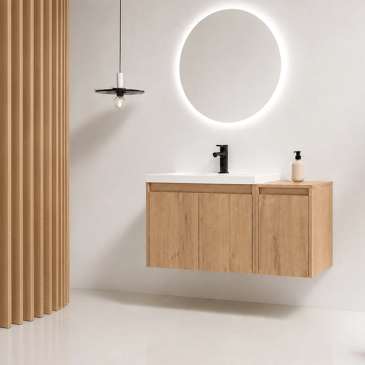 Cube 36"/48" Floating Vanity with Resin Sink (RTA)