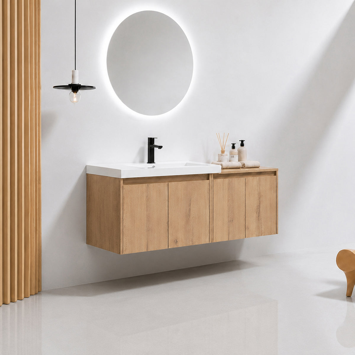 Cube 36"/48" Floating Vanity with Resin Sink (RTA)