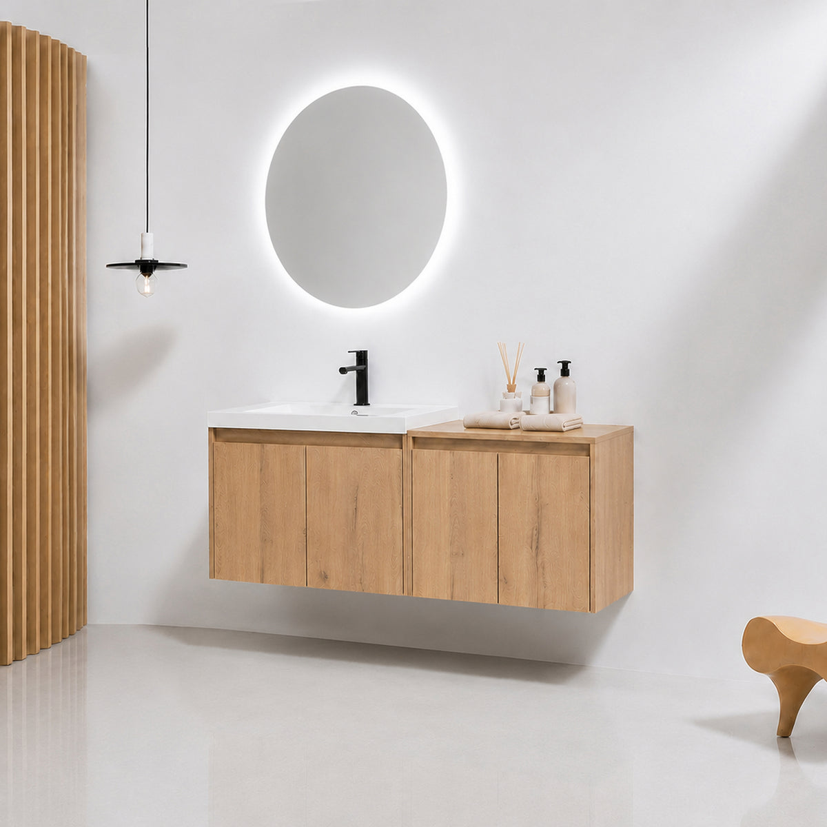Cube 36"/48" Floating Vanity with Resin Sink (RTA)