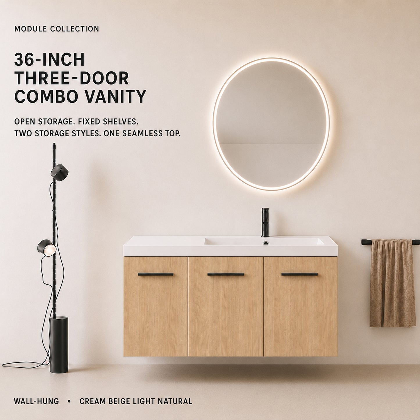 Module 36" Wall-Hung Vanity (RTA)