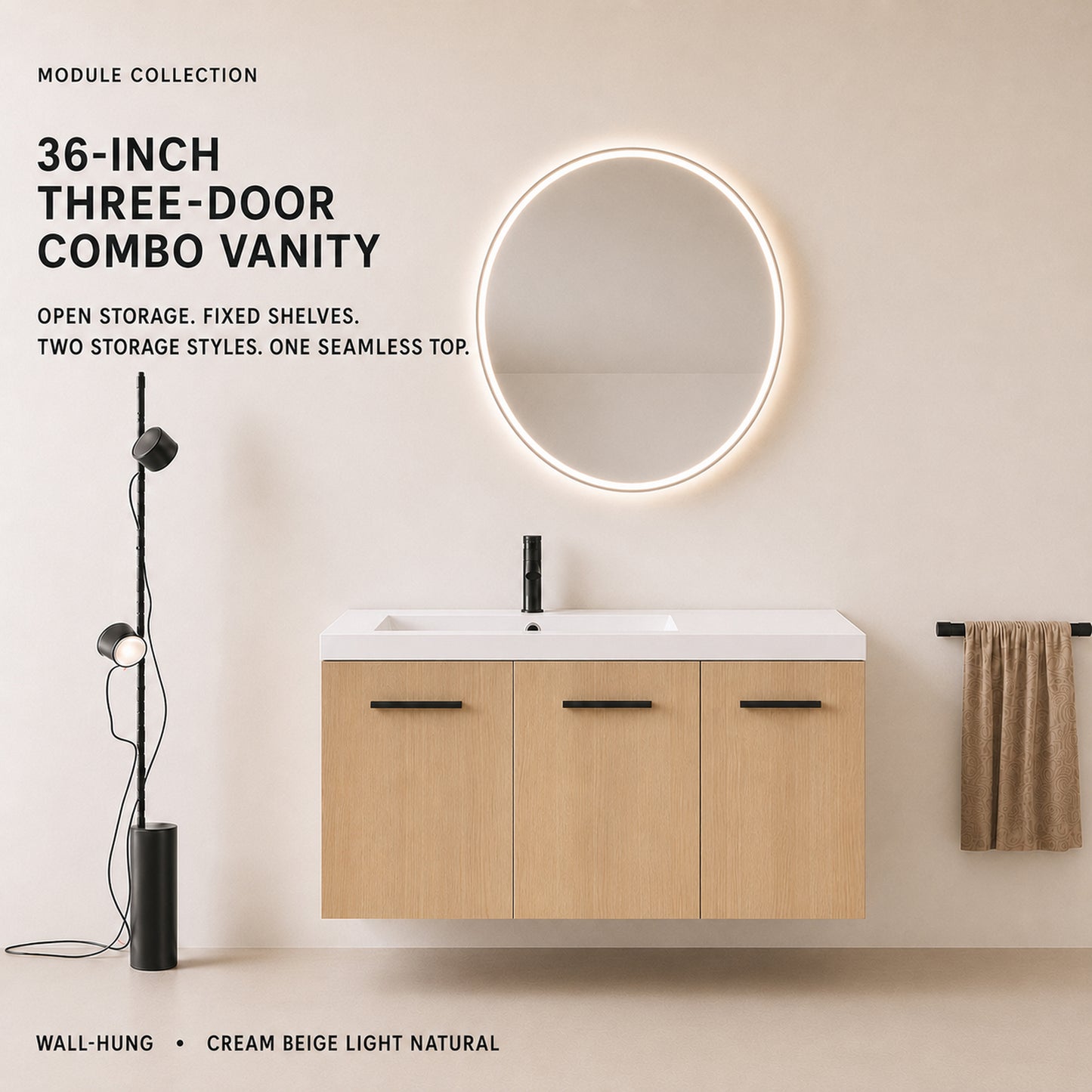 Module 36" Wall-Hung Vanity (RTA)