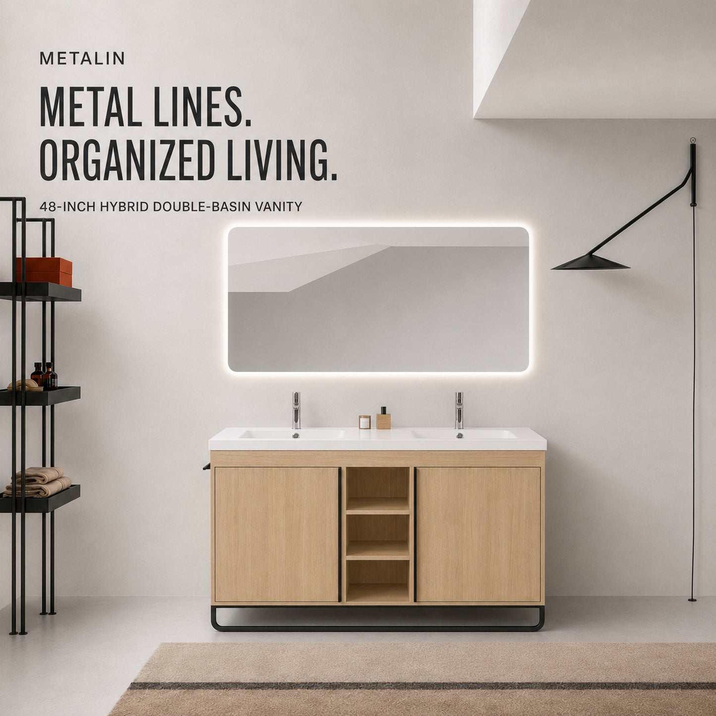 Metalin 48"/60" Freestanding Vanity (RTA)
