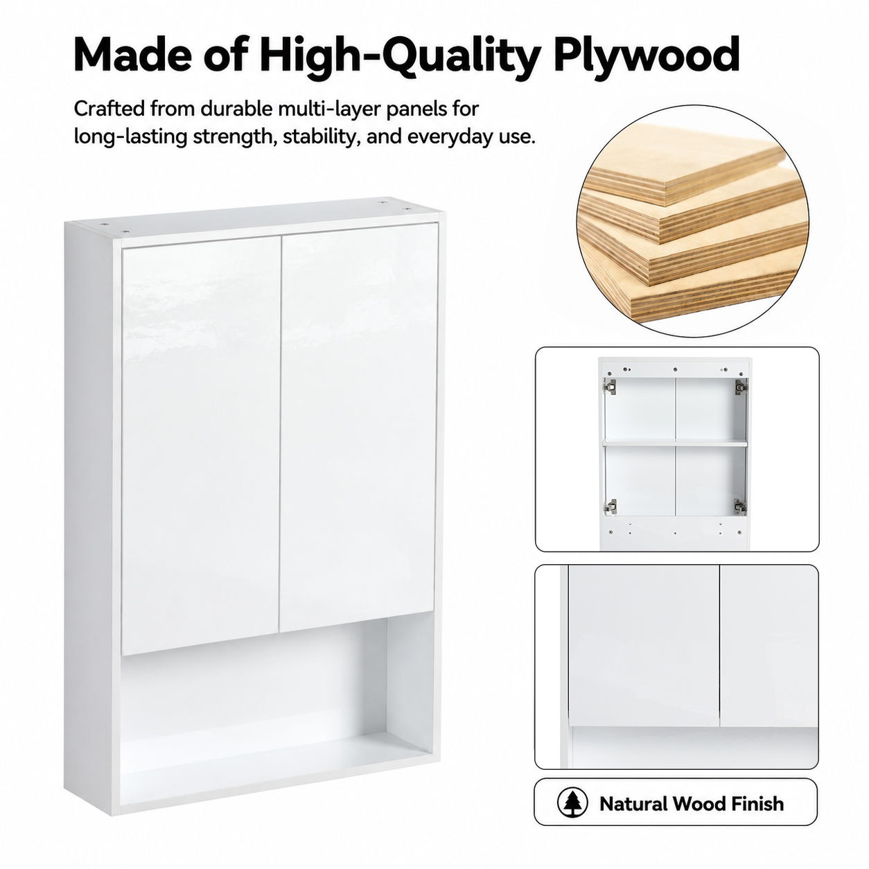 Cube 24" Bathroom Wall Cabinet (RTA)