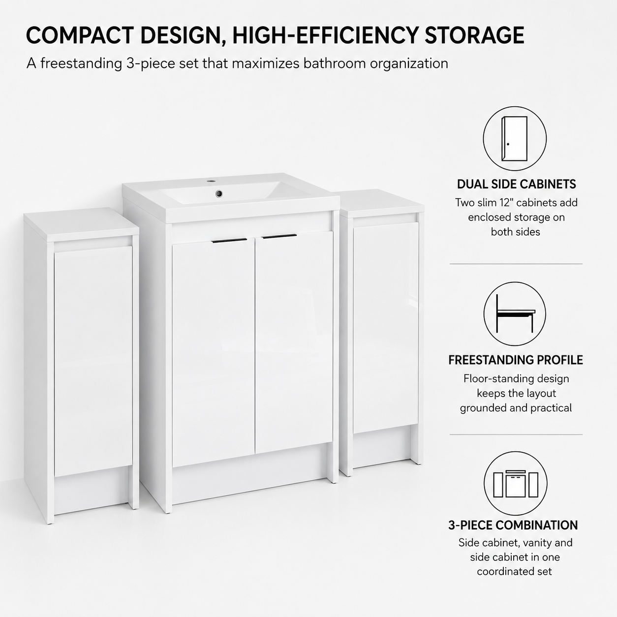 Cube 24" / 48" Freestanding Vanity (RTA)