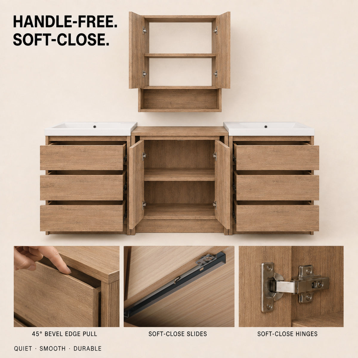 Cube 48"/72" Freestanding Vanity (RTA)