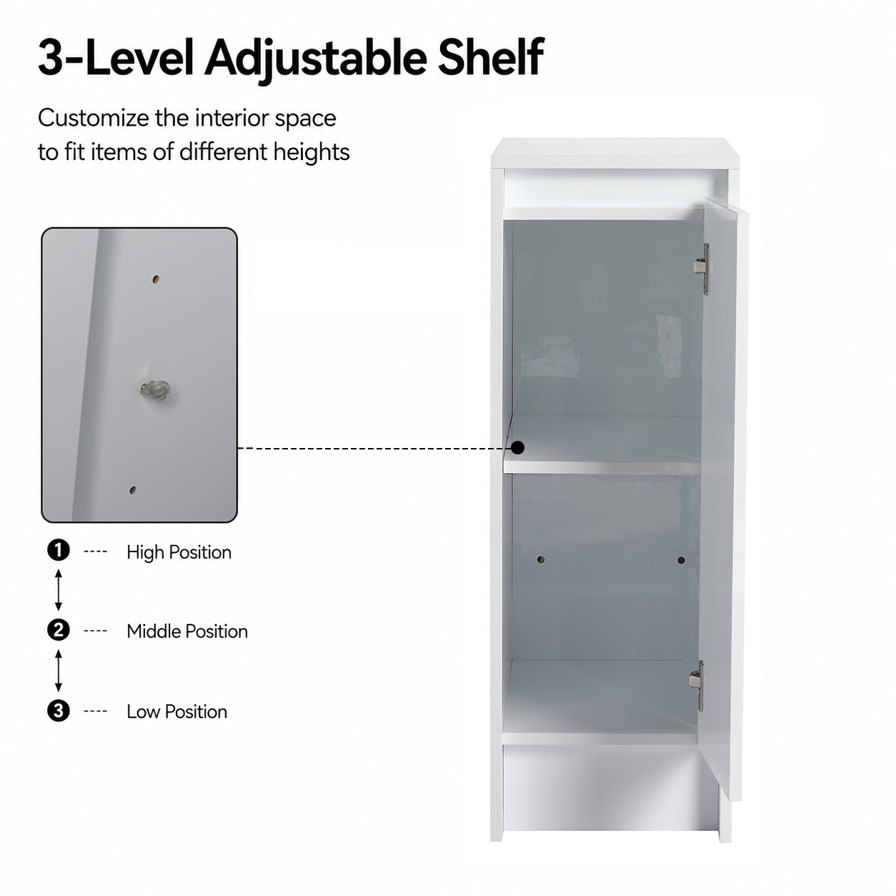 Cube 12" Bathroom Storage Cabinet (RTA)
