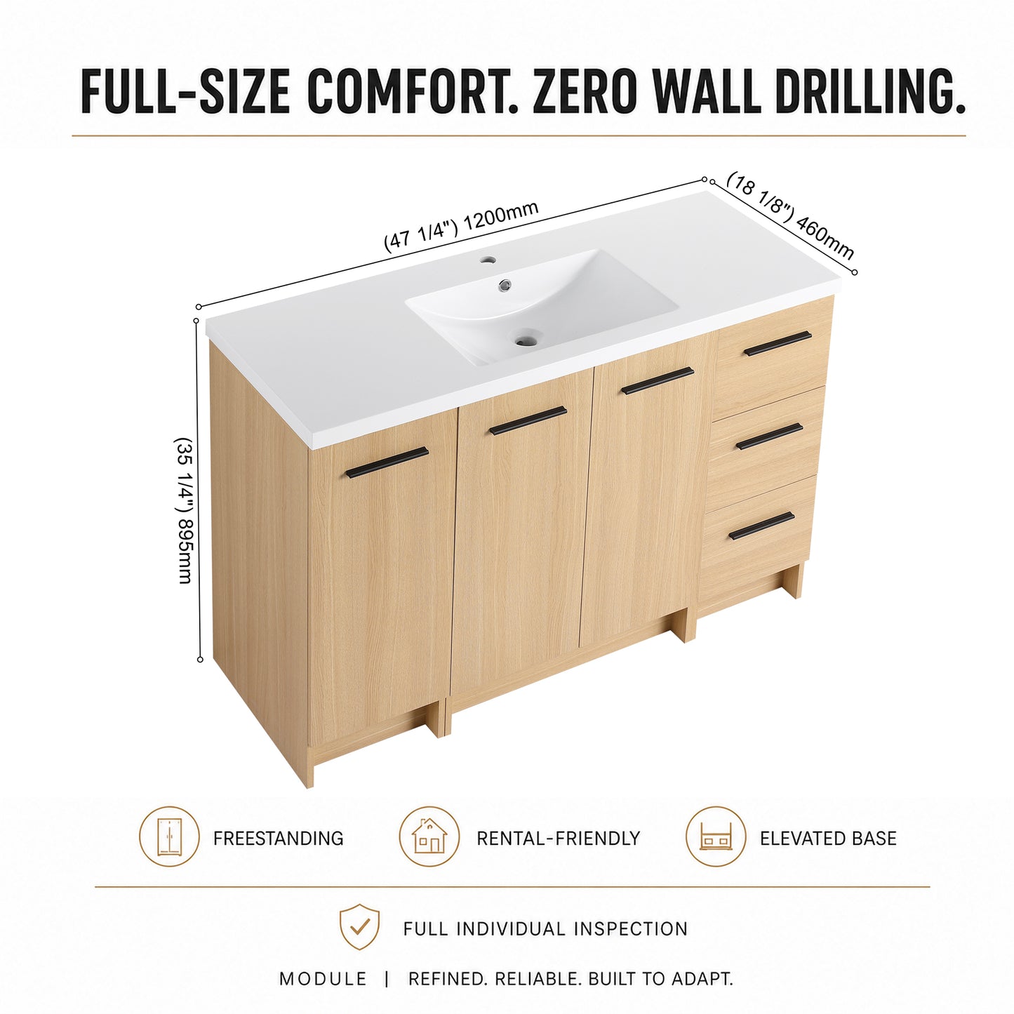 Module 48" Freestanding Vanity (RTA)