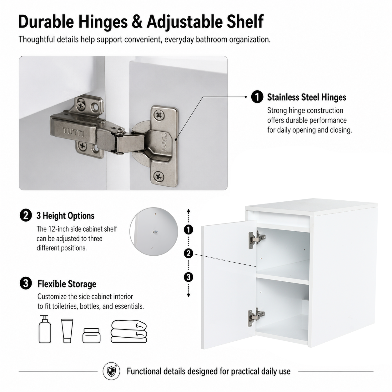 Cube 24" / 36" / 48" Floating Vanity (RTA)