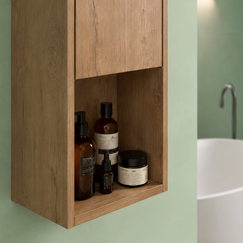 Cube Bathroom Cabinet— Mix & Match Wall-Mounted Vanities, Side Cabinets & Top Cabinets (RTA)