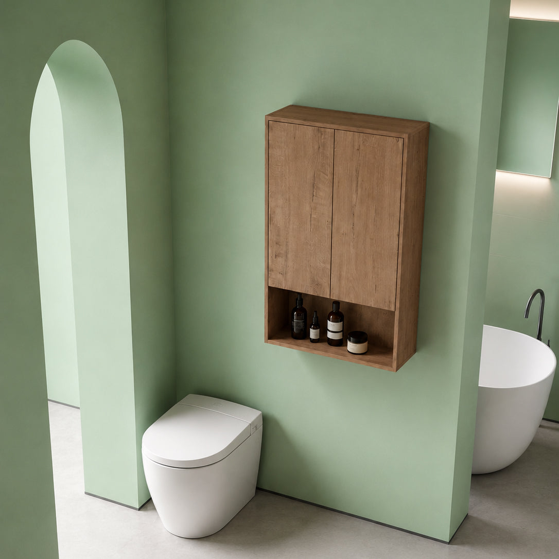 Cube Bathroom Cabinet— Mix & Match Wall-Mounted Vanities, Side Cabinets & Top Cabinets (RTA)