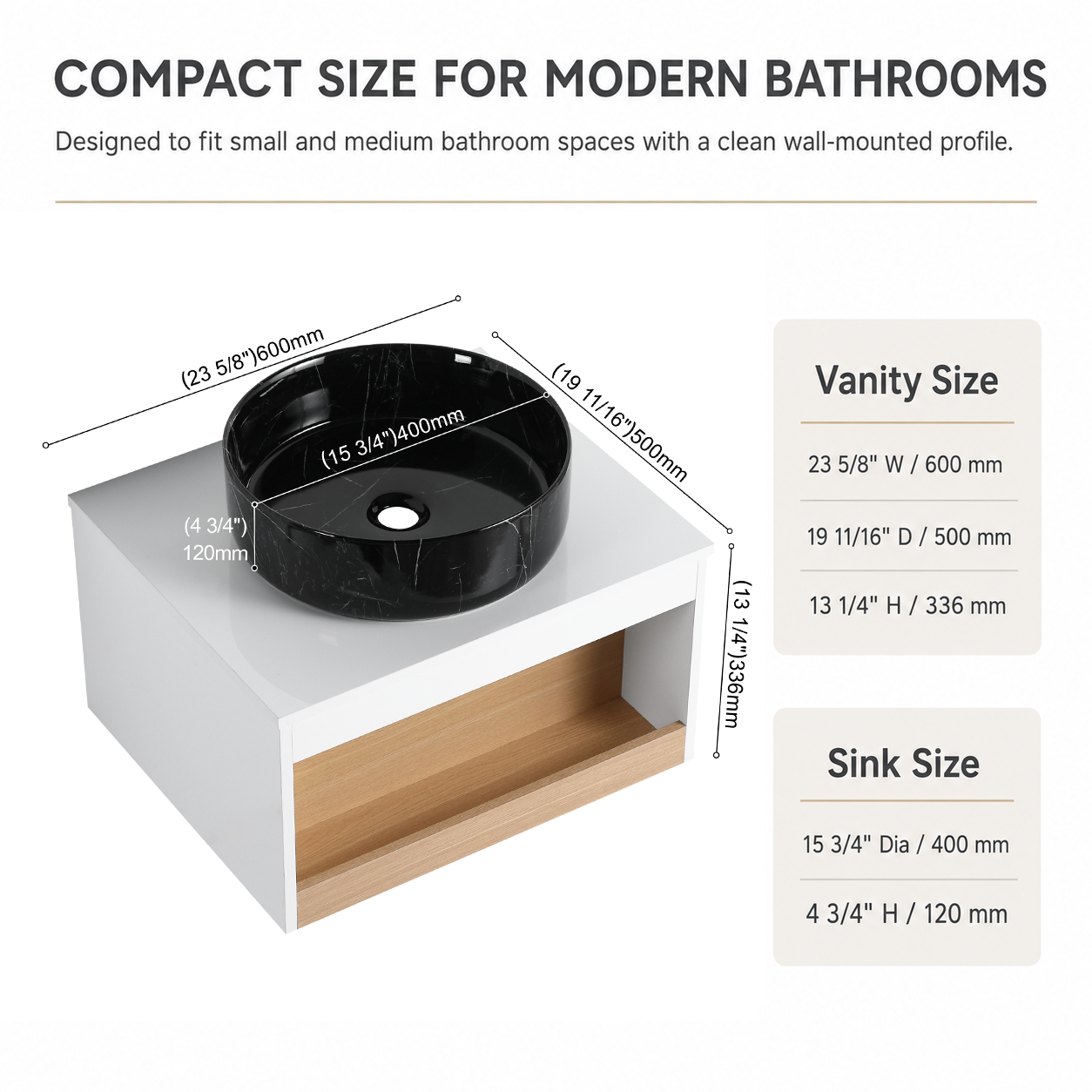Aura 24" Floating Vanity (RTA)