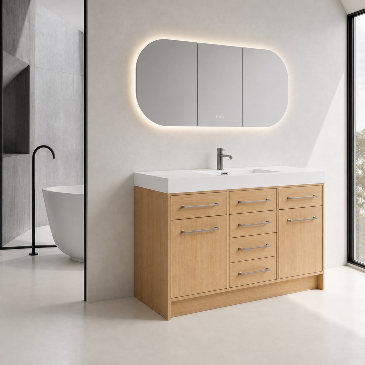 LUMO 48"/60"/72" Freestanding Vanity (Assembled)