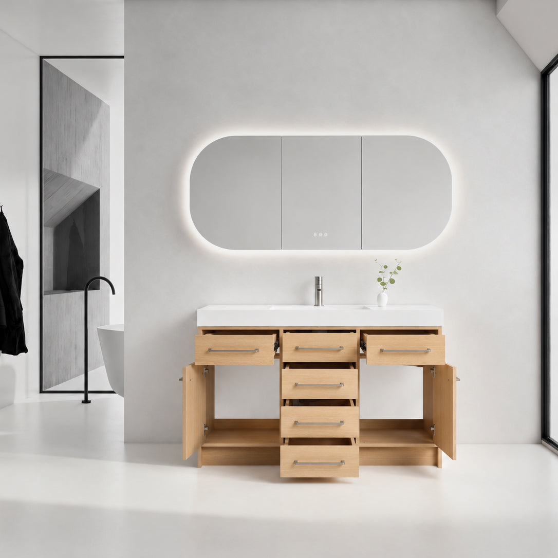 LUMO 48"/60"/72" Freestanding Vanity (Assembled)