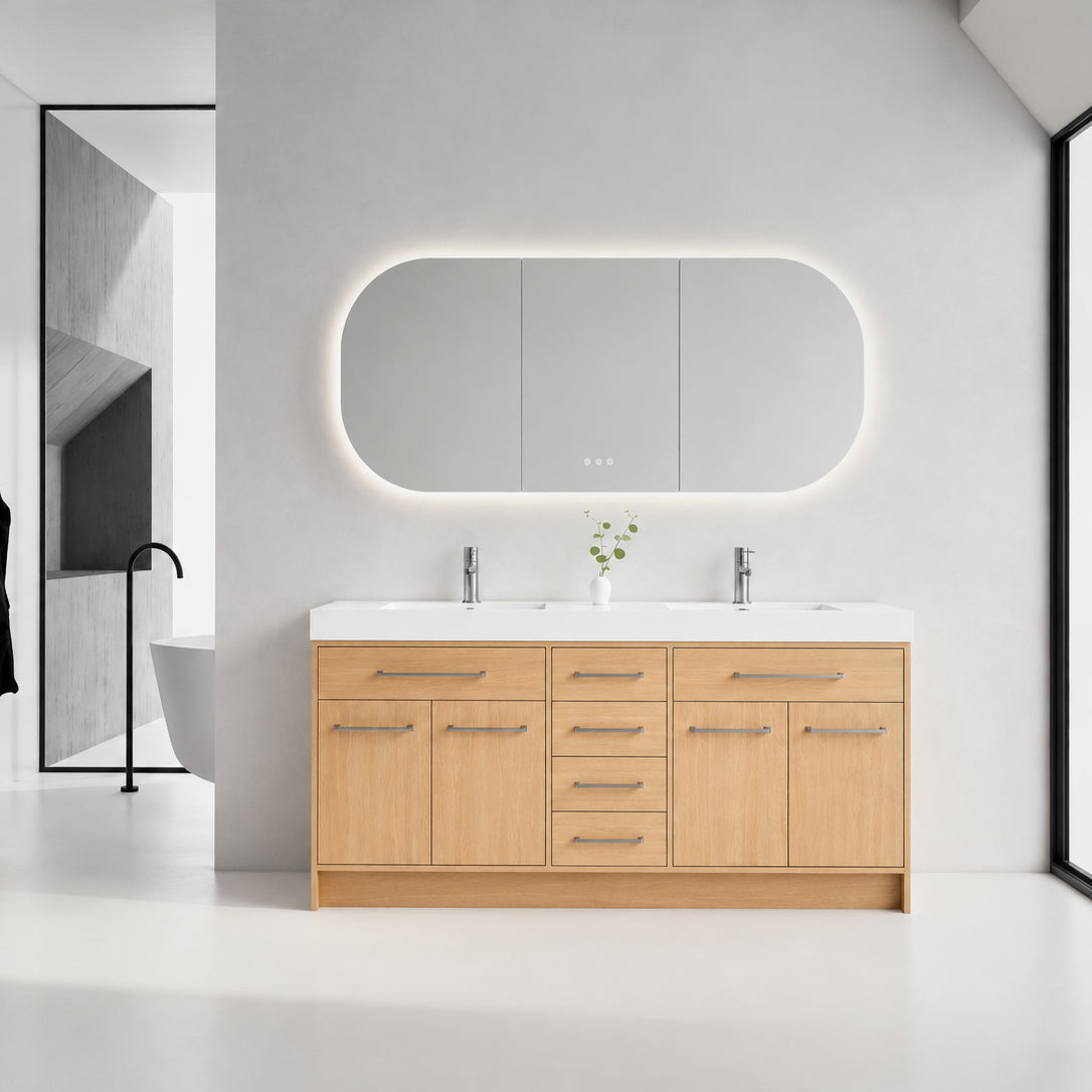 LUMO 48"/60"/72" Freestanding Vanity (Assembled)