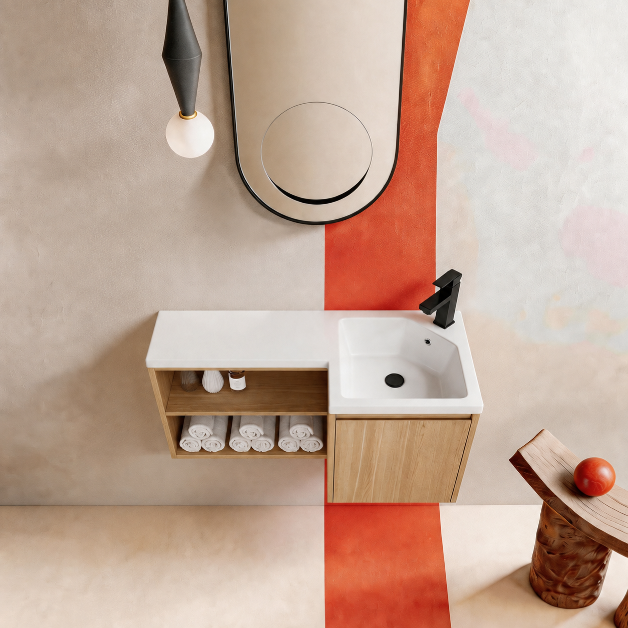 Nook 36" Corner Floating Vanity (RTA)